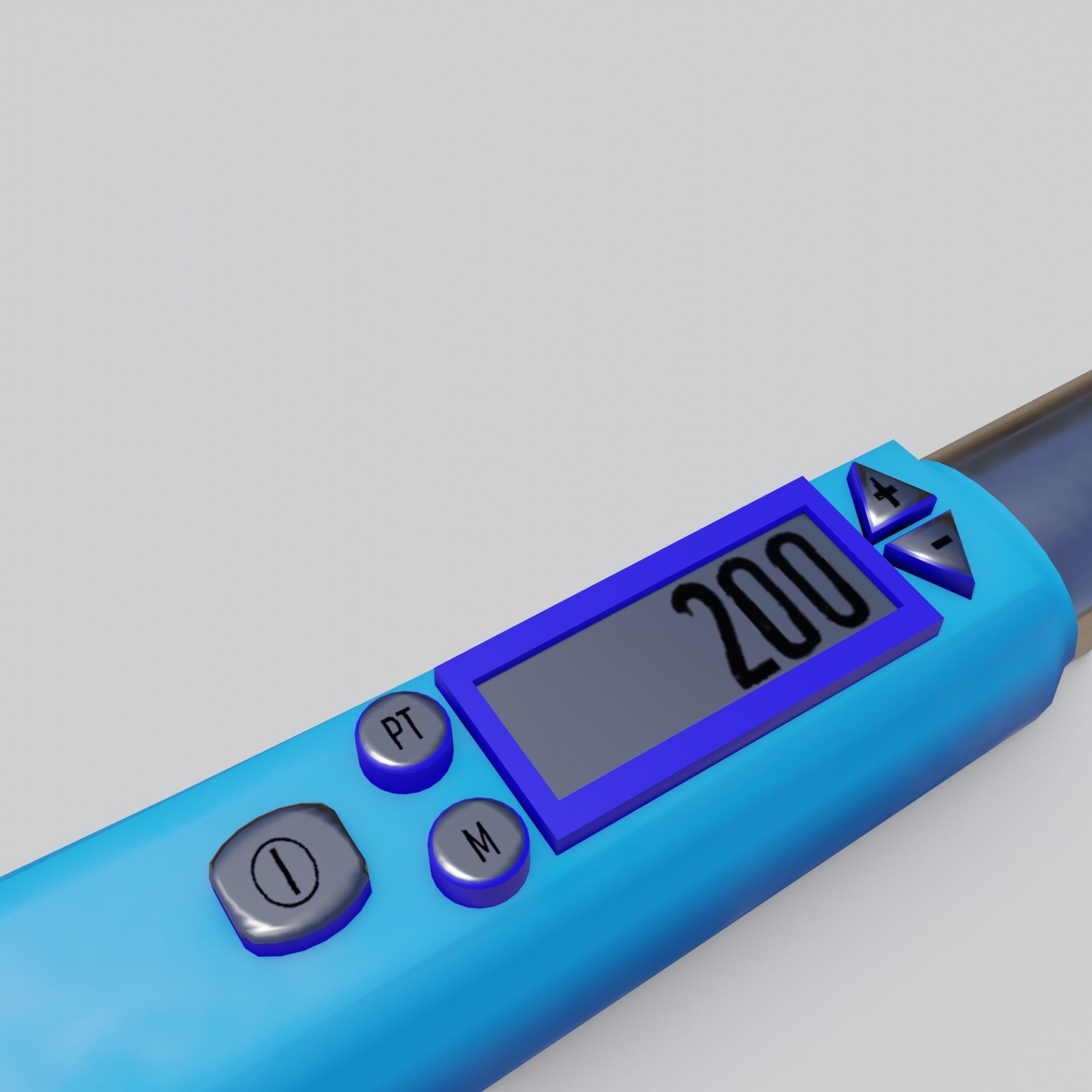 Torque Wrench 2 models and 3 nozzles VR Low-poly 3D model_10