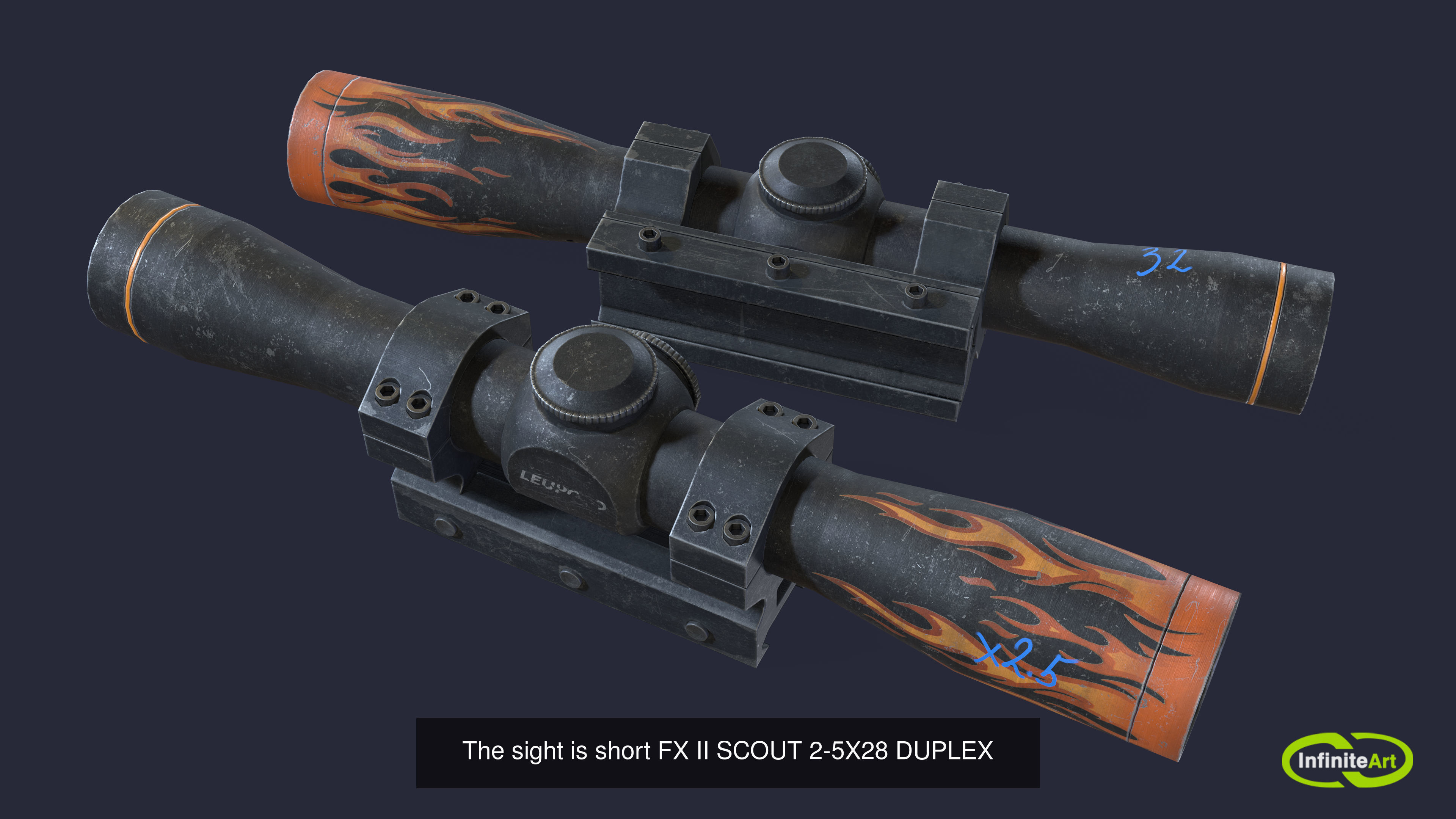 Accessories for weapons 3D Model Collection_16