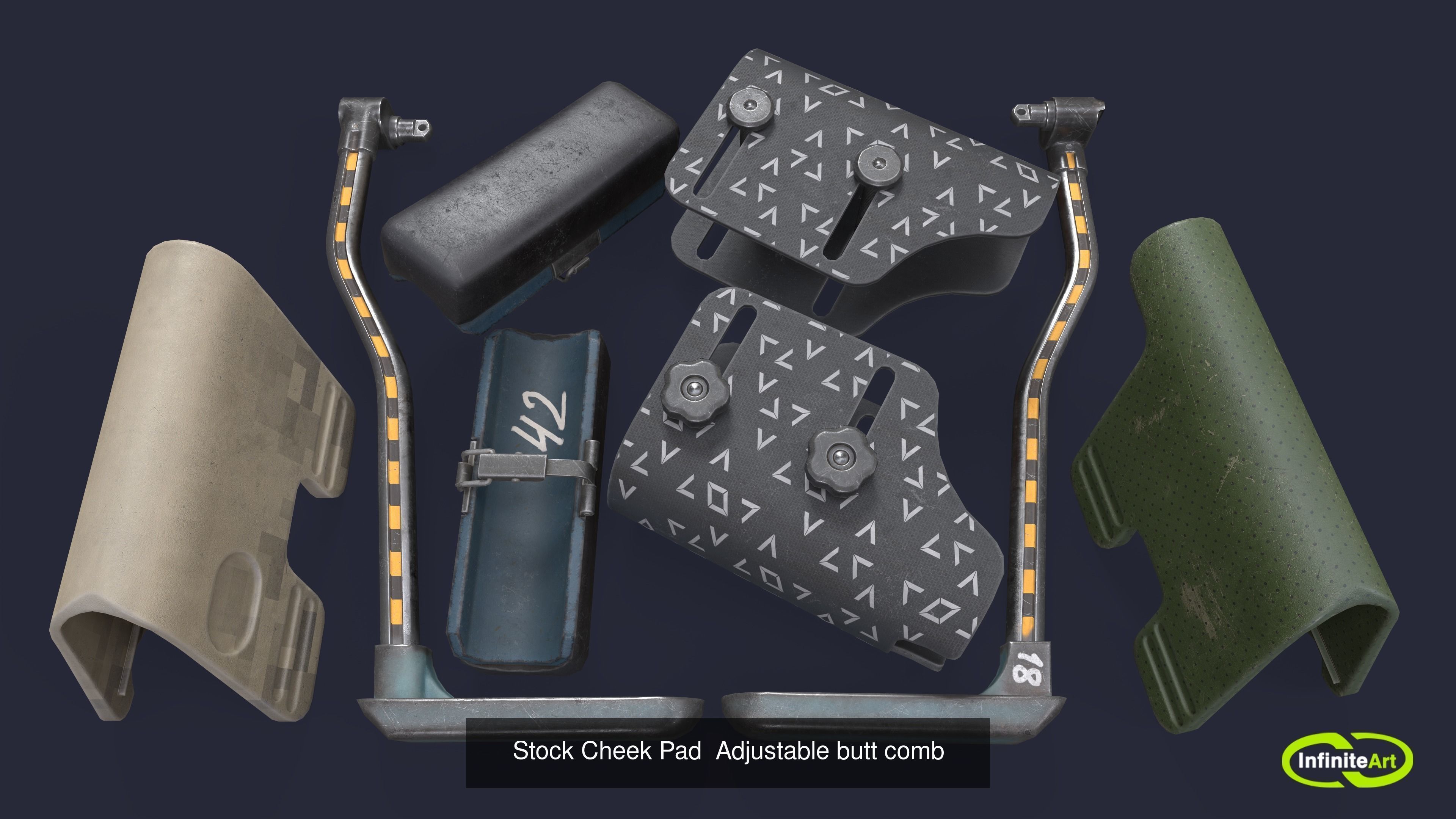 Accessories for weapons 3D Model Collection_13