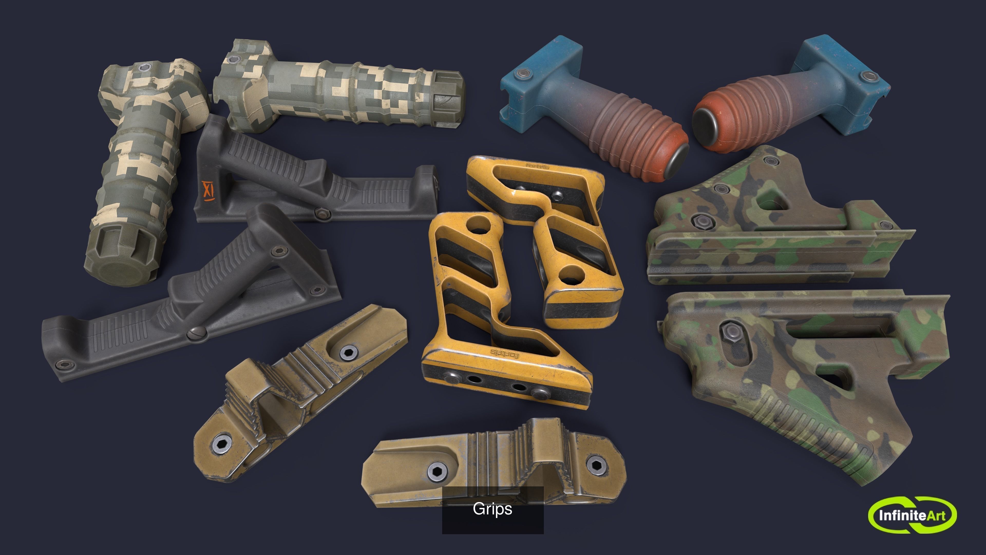 Accessories for weapons 3D Model Collection_14