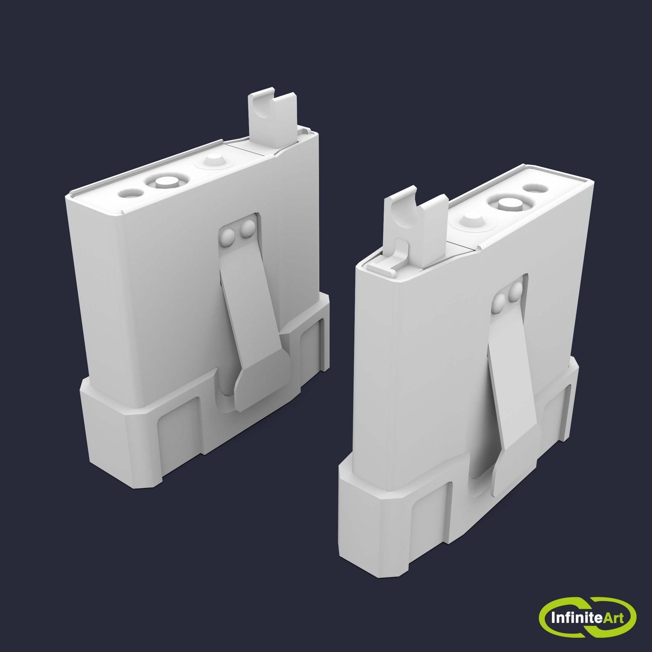  Rifle magazine Low-poly 3D model_2