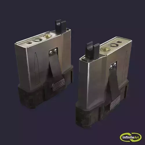  Rifle magazine Low-poly 3D model