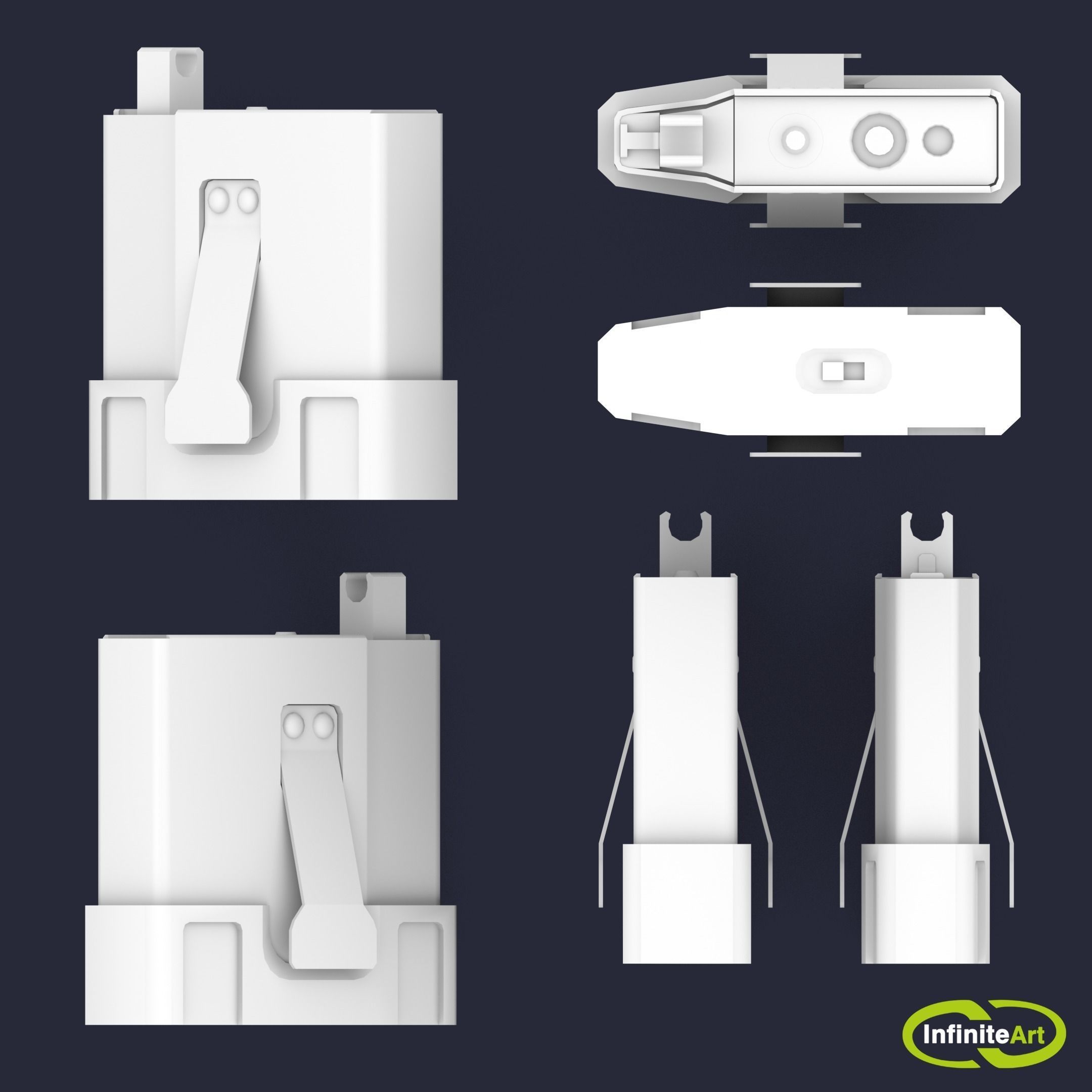  Rifle magazine Low-poly 3D model_5