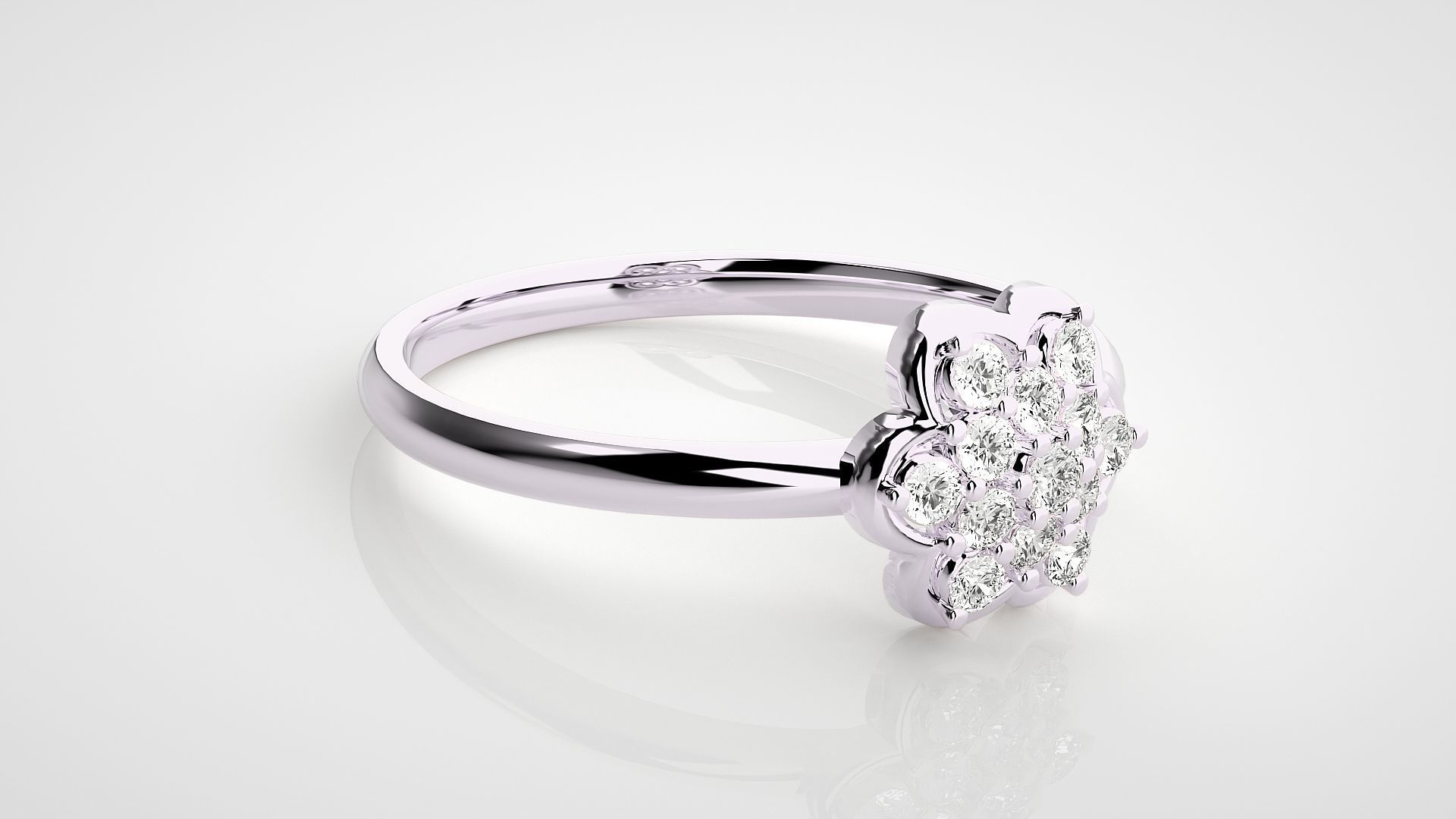 Ultra light wt minimalist Women Ring 3dm stl renders 3D print model_8