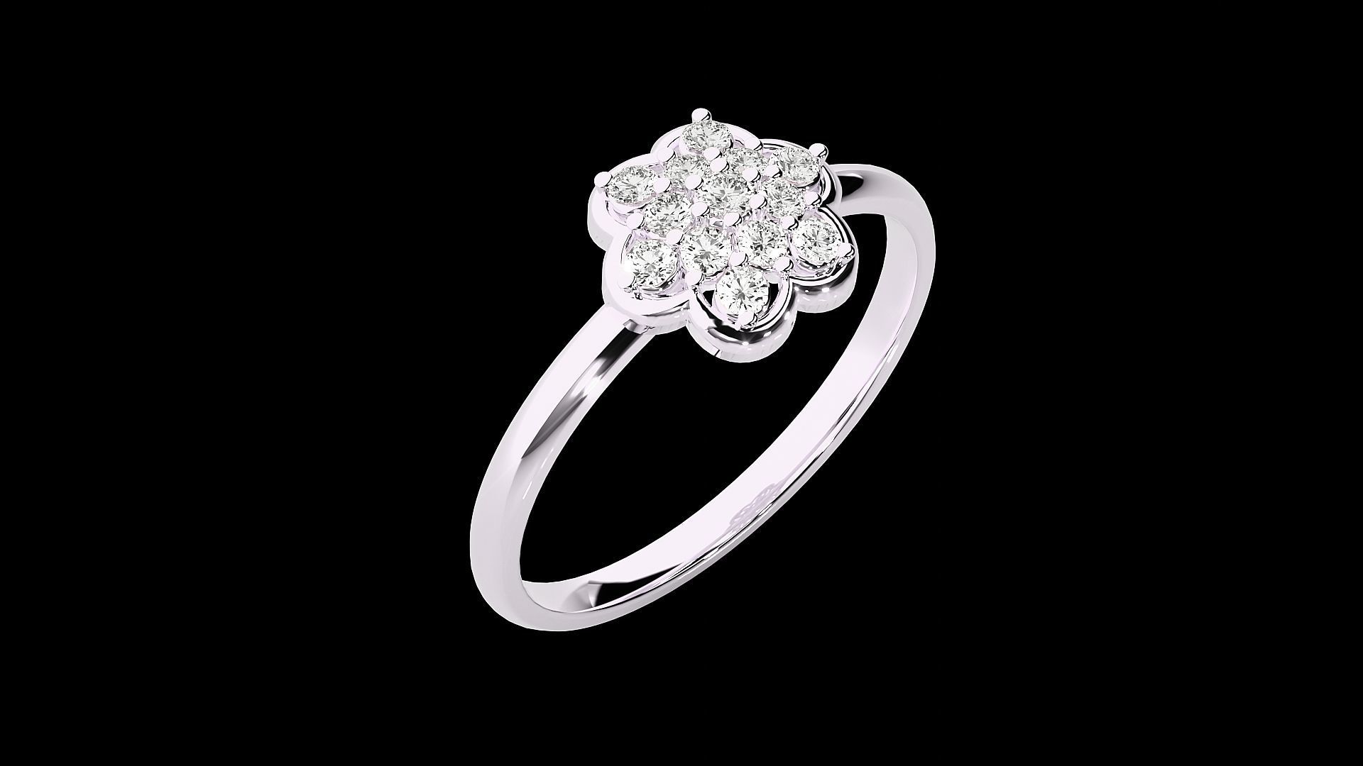 Ultra light wt minimalist Women Ring 3dm stl renders 3D print model_12