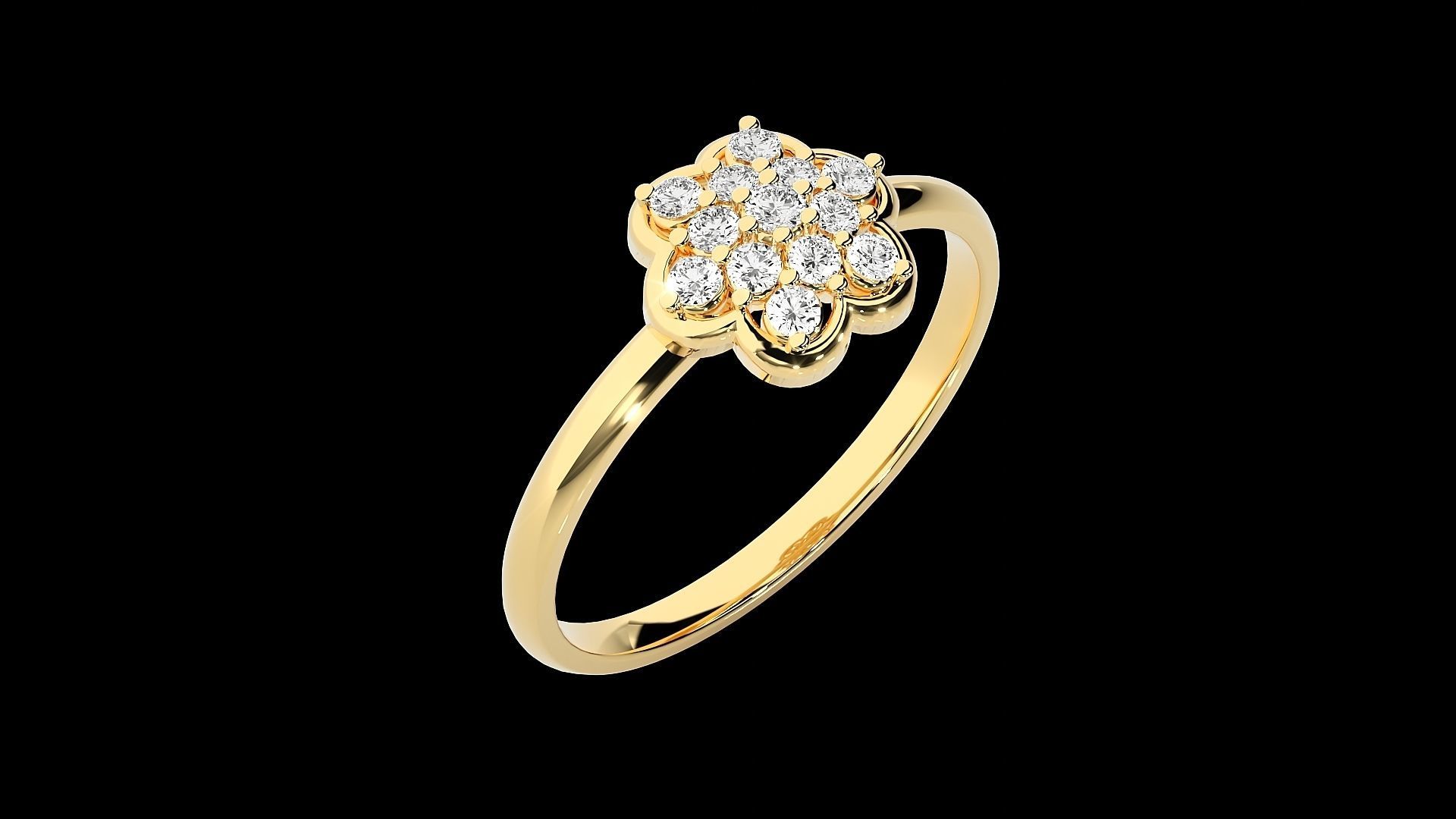 Ultra light wt minimalist Women Ring 3dm stl renders 3D print model_18