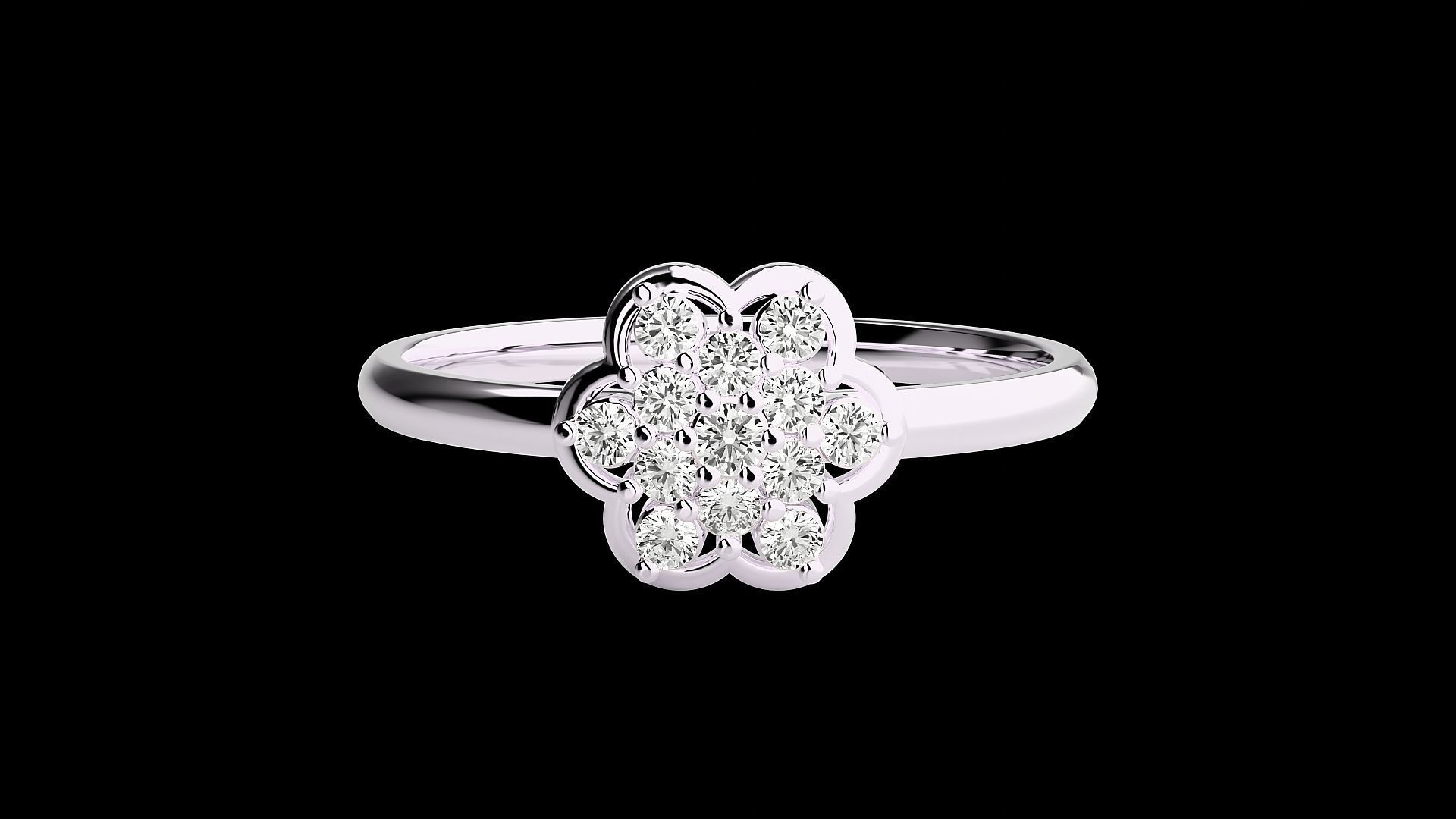 Ultra light wt minimalist Women Ring 3dm stl renders 3D print model_10