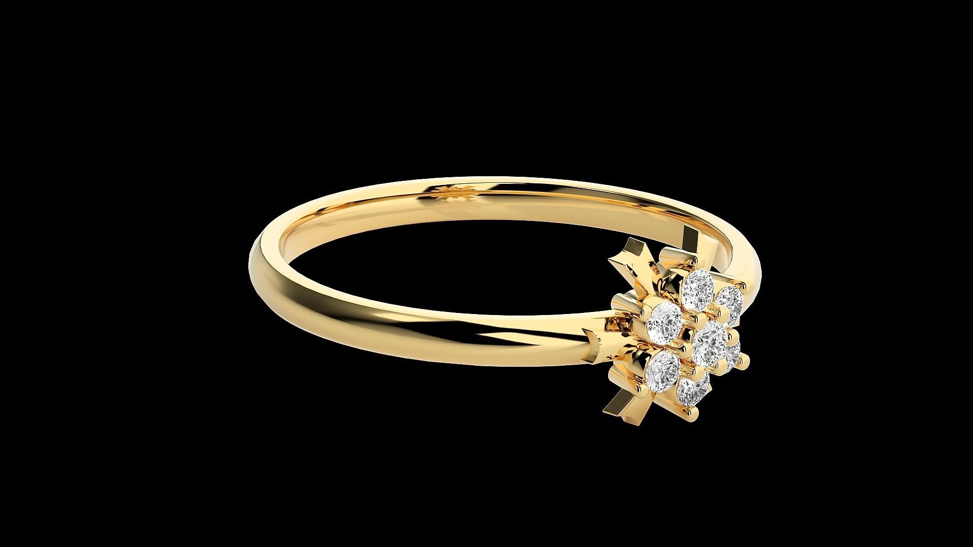 Ultra light wt minimalist Women Ring 3dm stl renders 3D print model_17