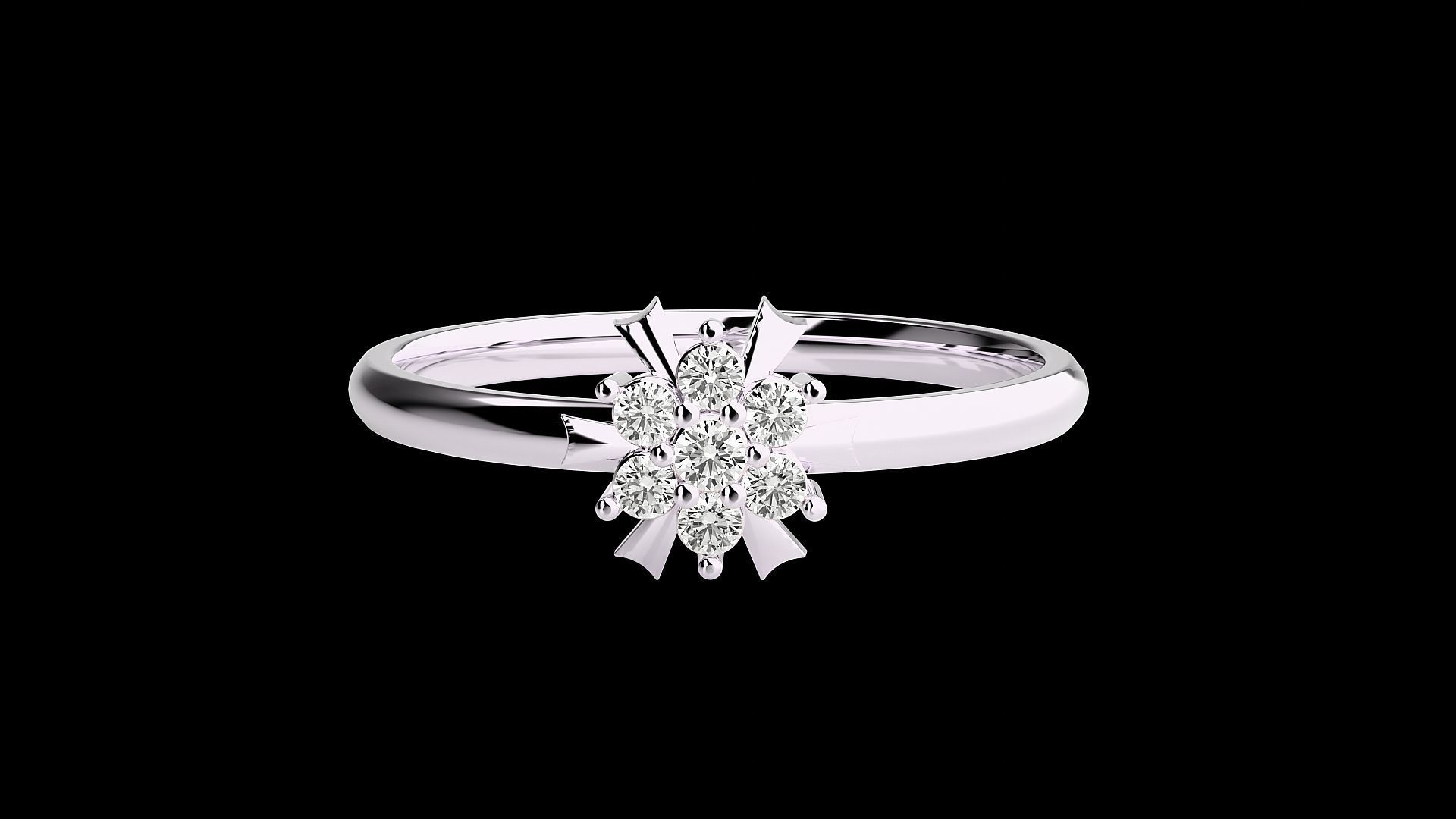 Ultra light wt minimalist Women Ring 3dm stl renders 3D print model_10