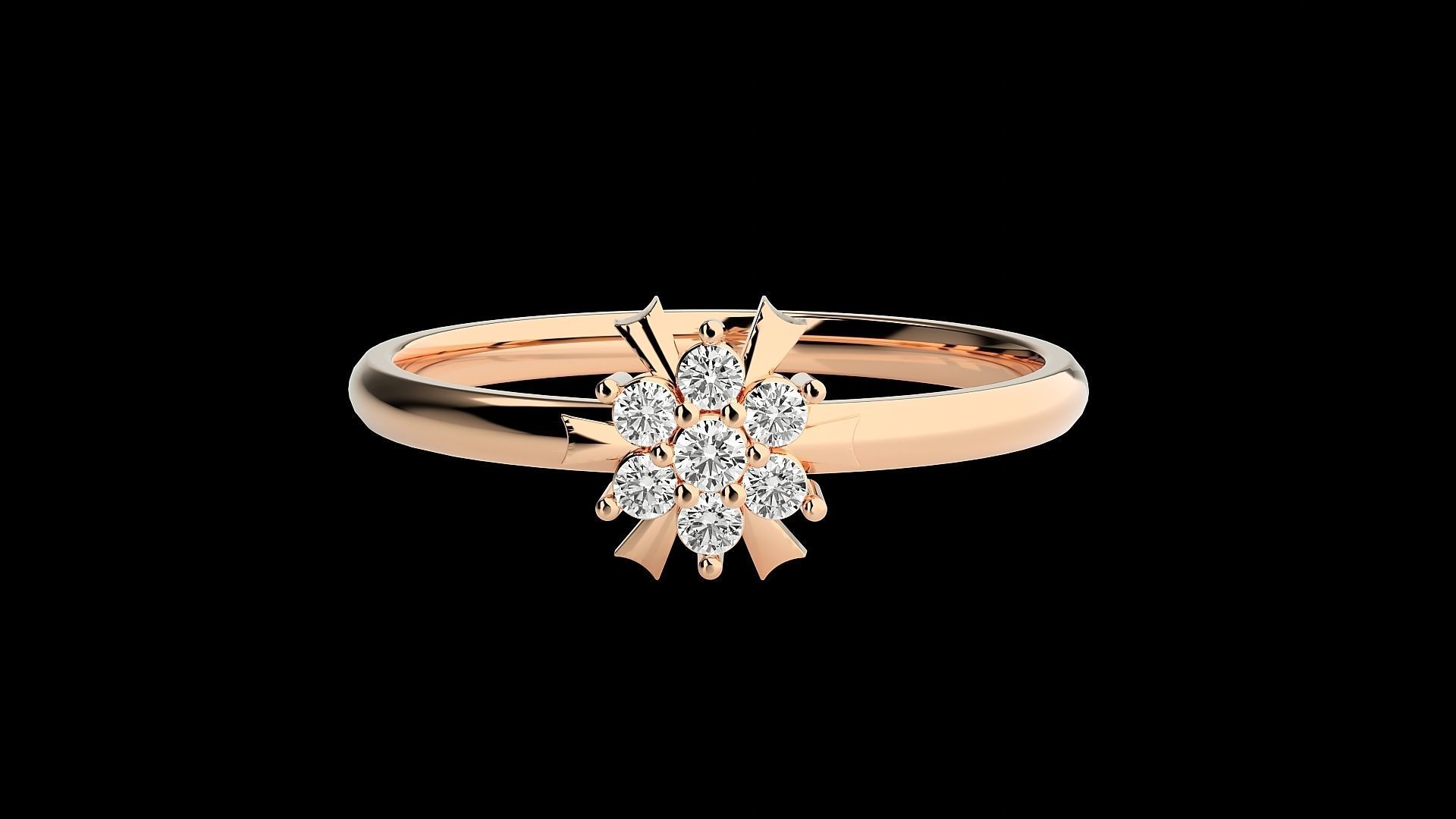 Ultra light wt minimalist Women Ring 3dm stl renders 3D print model_3