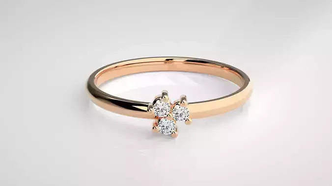 Ultra light wt minimalist Women Ring 3dm stl renders
