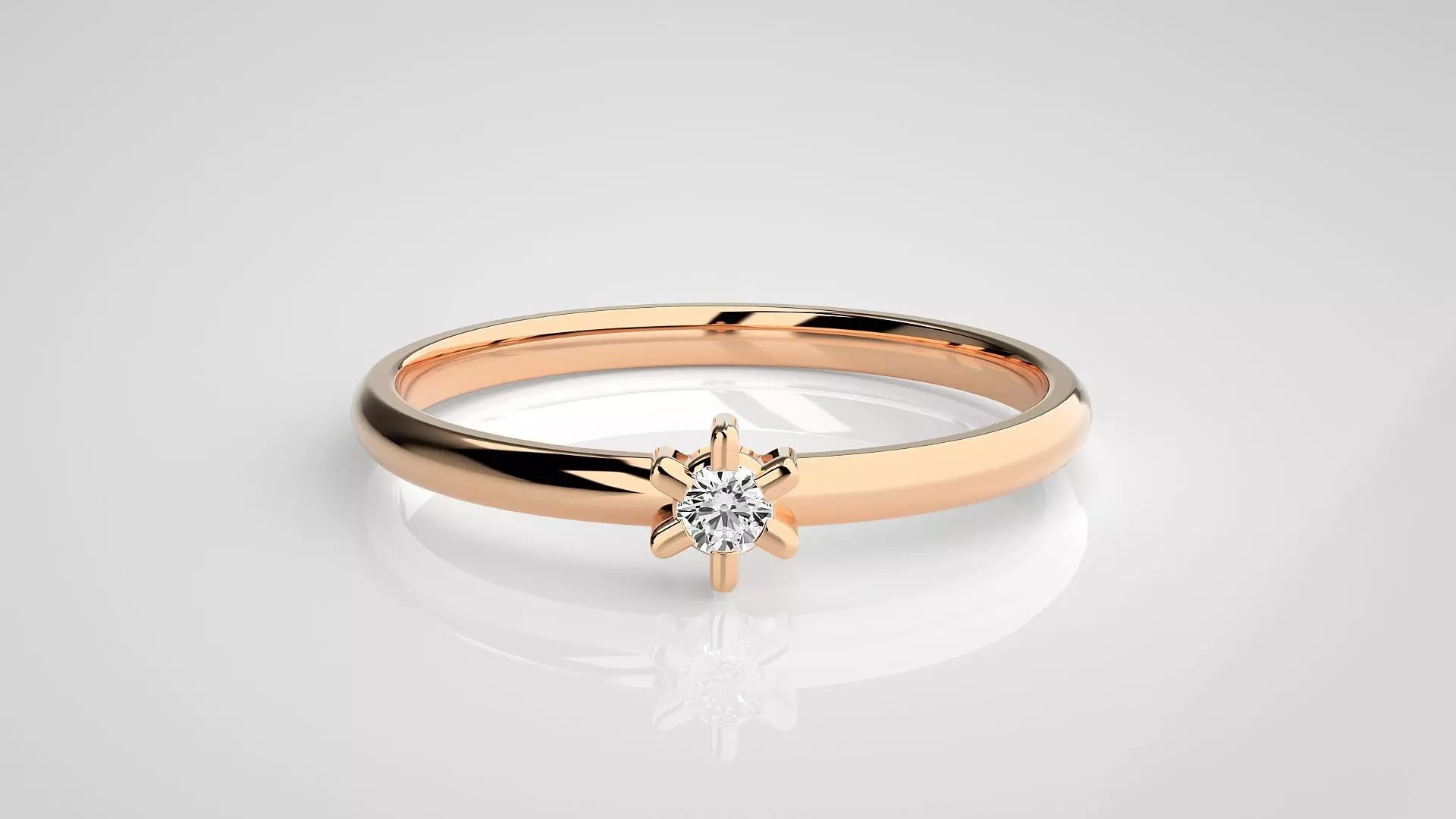 Ultra light wt minimalist Women Ring 3dm stl renders 3D print model