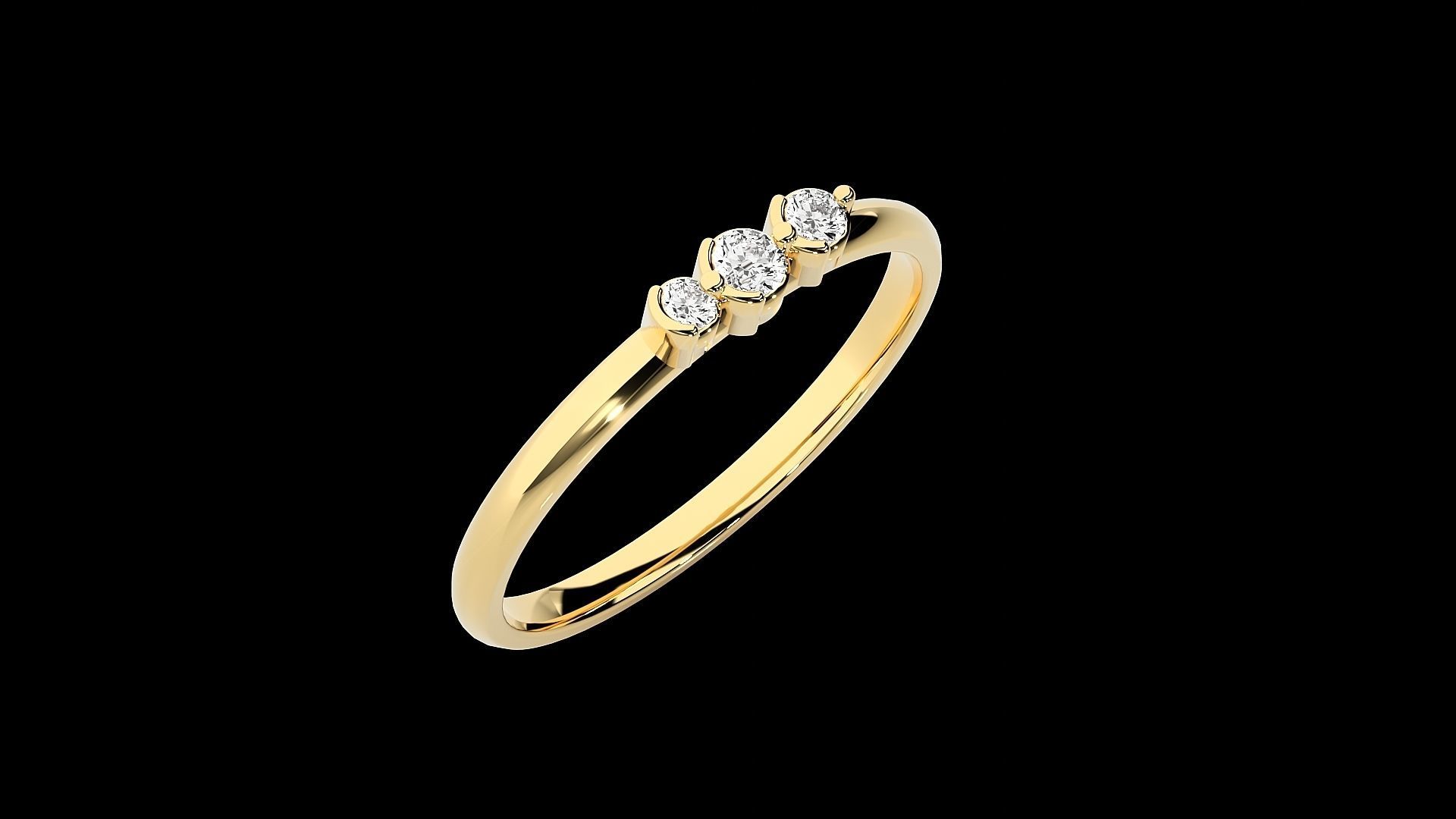 Ultra light wt minimalist Women Ring 3dm stl renders 3D print model_18