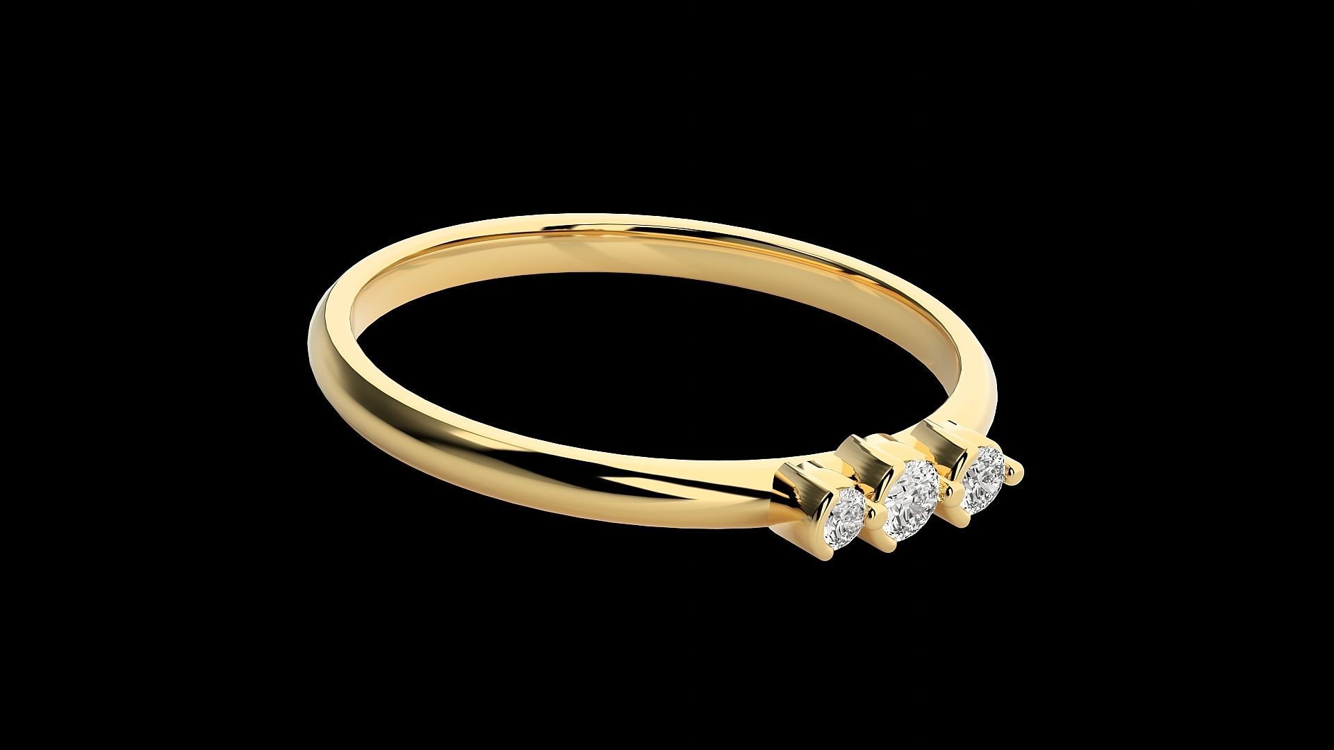 Ultra light wt minimalist Women Ring 3dm stl renders 3D print model_17