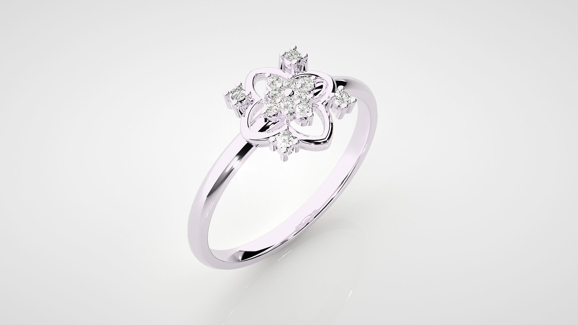 Ultra light wt minimalist Women Ring 3dm stl renders 3D print model_9