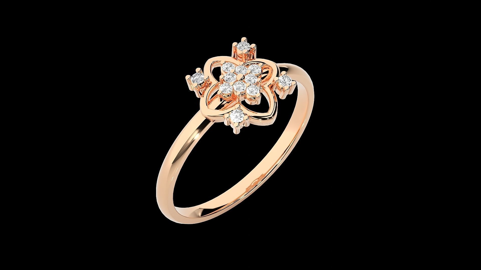 Ultra light wt minimalist Women Ring 3dm stl renders 3D print model_6