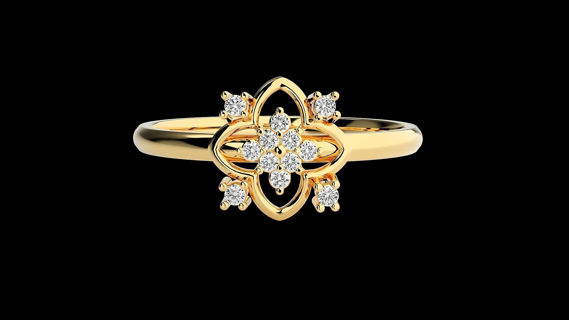 Ultra light wt minimalist Women Ring 3dm stl renders 3D print model_16