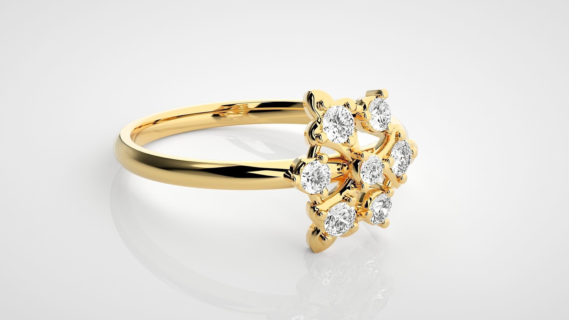 Ultra light wt minimalist Women Ring 3dm stl renders 3D print model_14