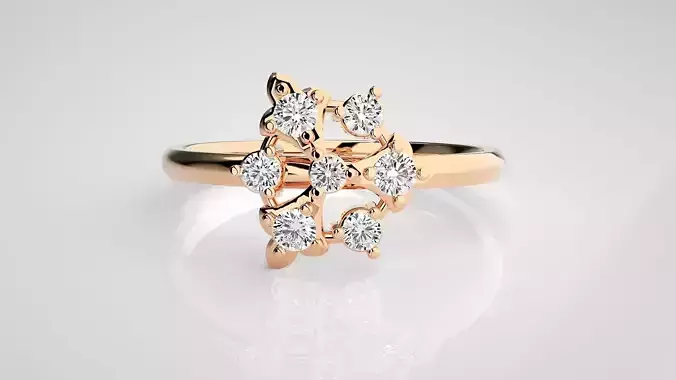 Ultra light wt minimalist Women Ring 3dm stl renders