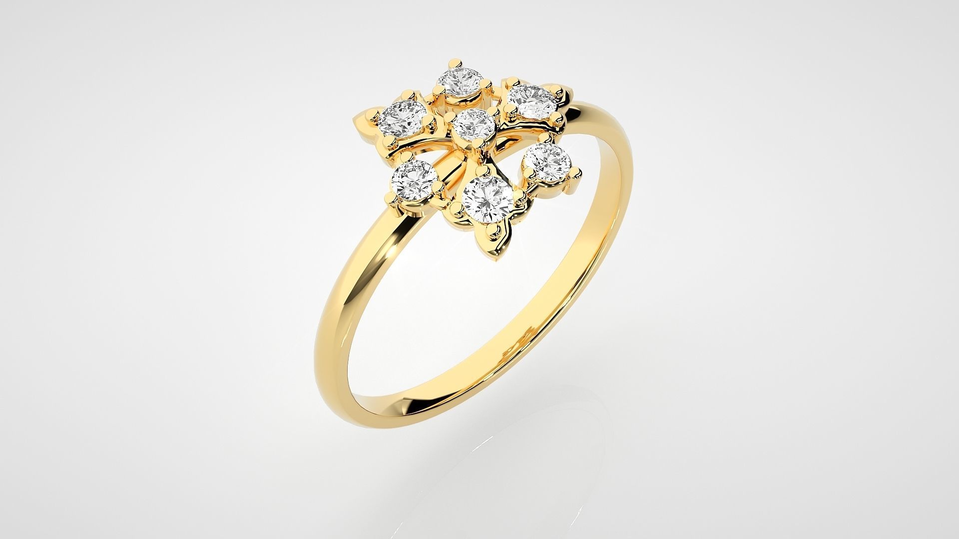 Ultra light wt minimalist Women Ring 3dm stl renders 3D print model_15