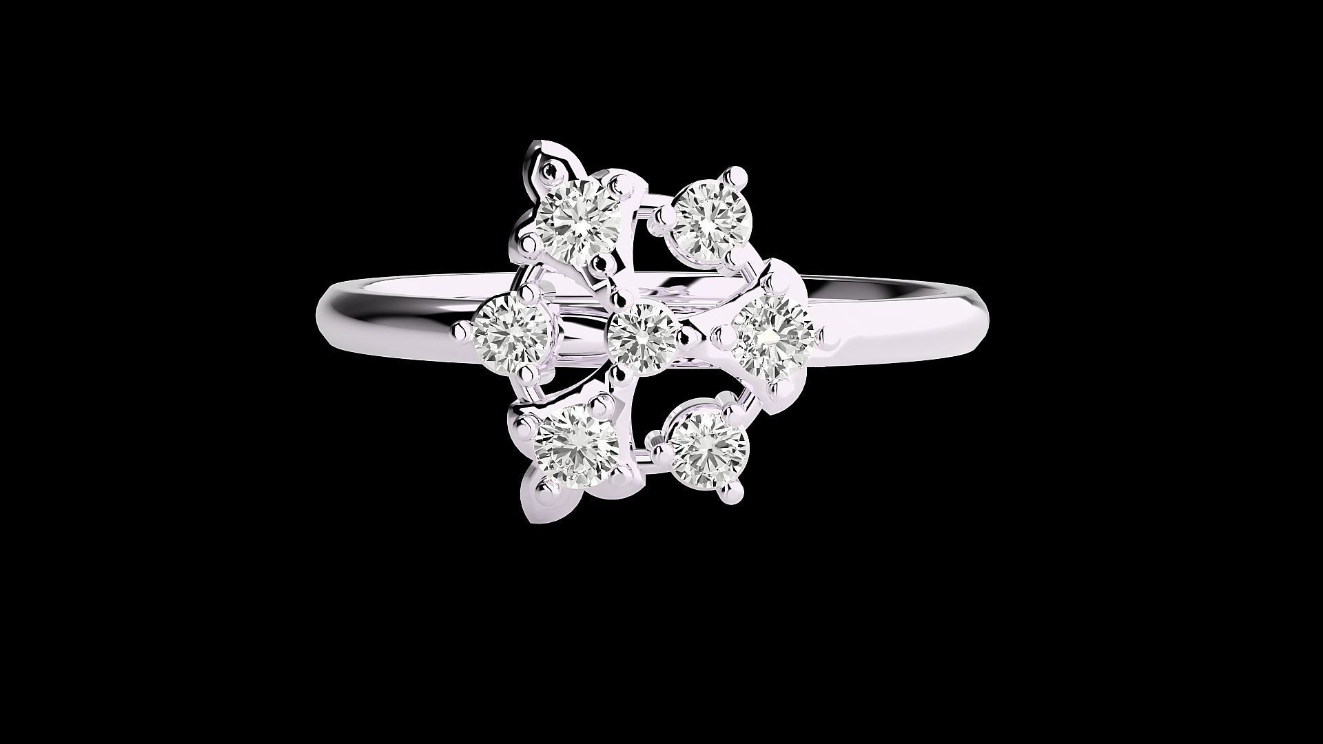 Ultra light wt minimalist Women Ring 3dm stl renders 3D print model_10