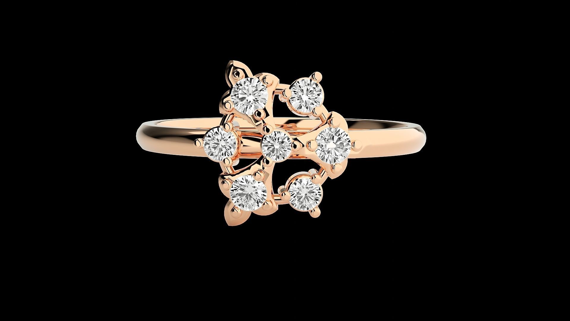 Ultra light wt minimalist Women Ring 3dm stl renders 3D print model_3