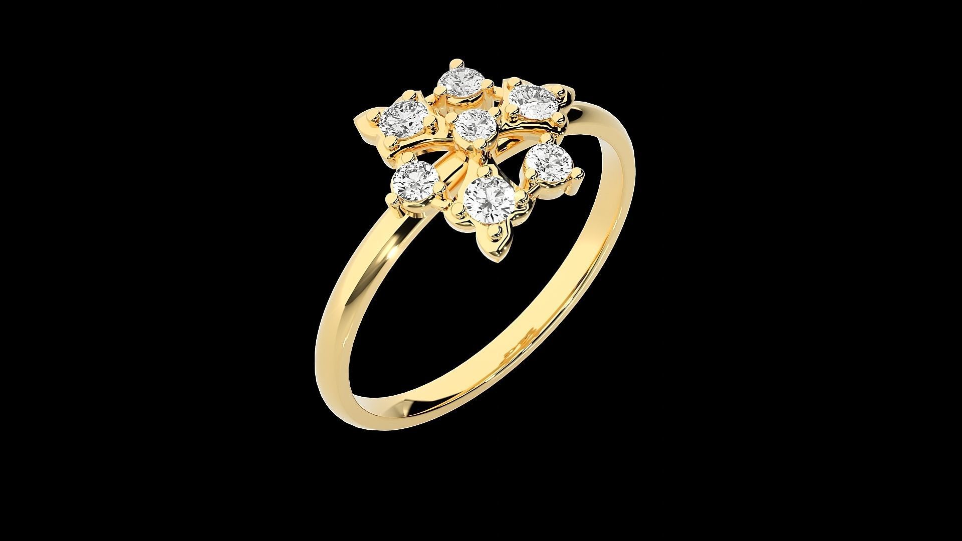 Ultra light wt minimalist Women Ring 3dm stl renders 3D print model_18