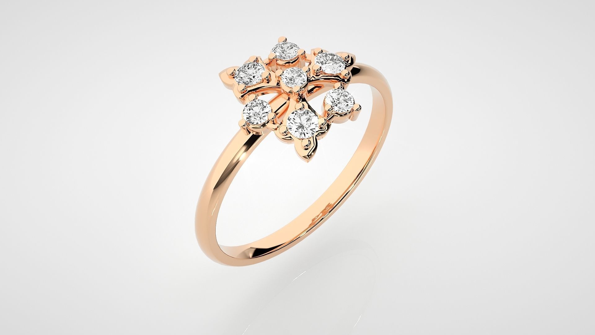 Ultra light wt minimalist Women Ring 3dm stl renders 3D print model_2