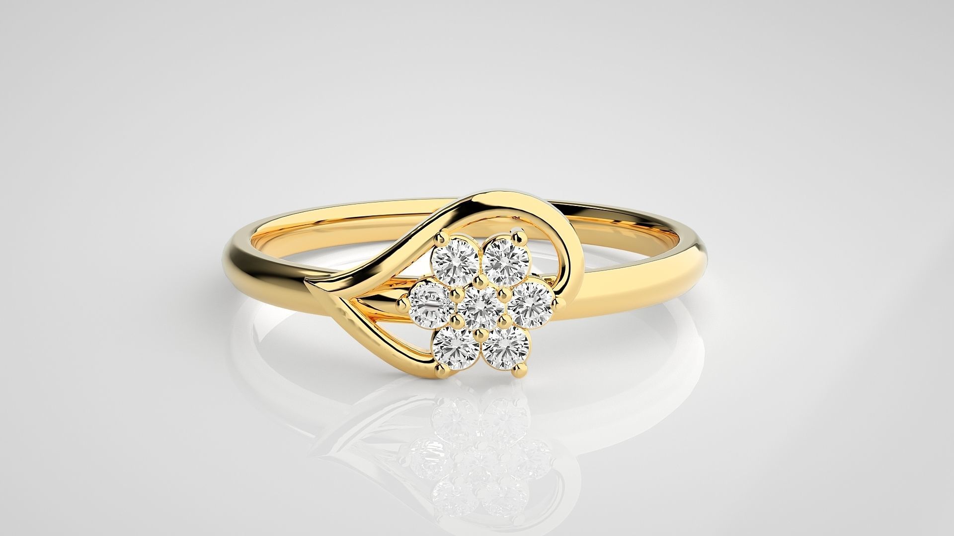 Ultra light wt minimalist Women Ring 3dm stl renders 3D print model_13