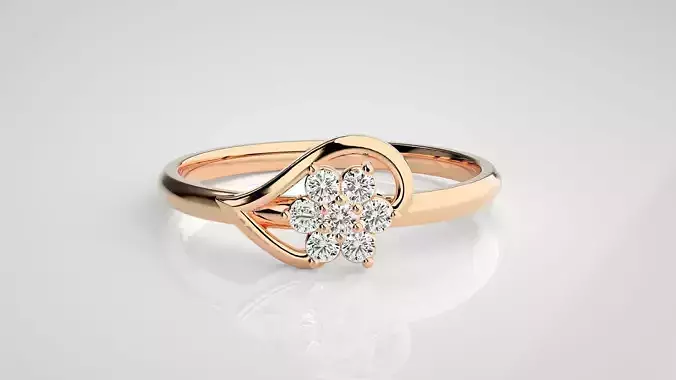 Ultra light wt minimalist Women Ring 3dm stl renders