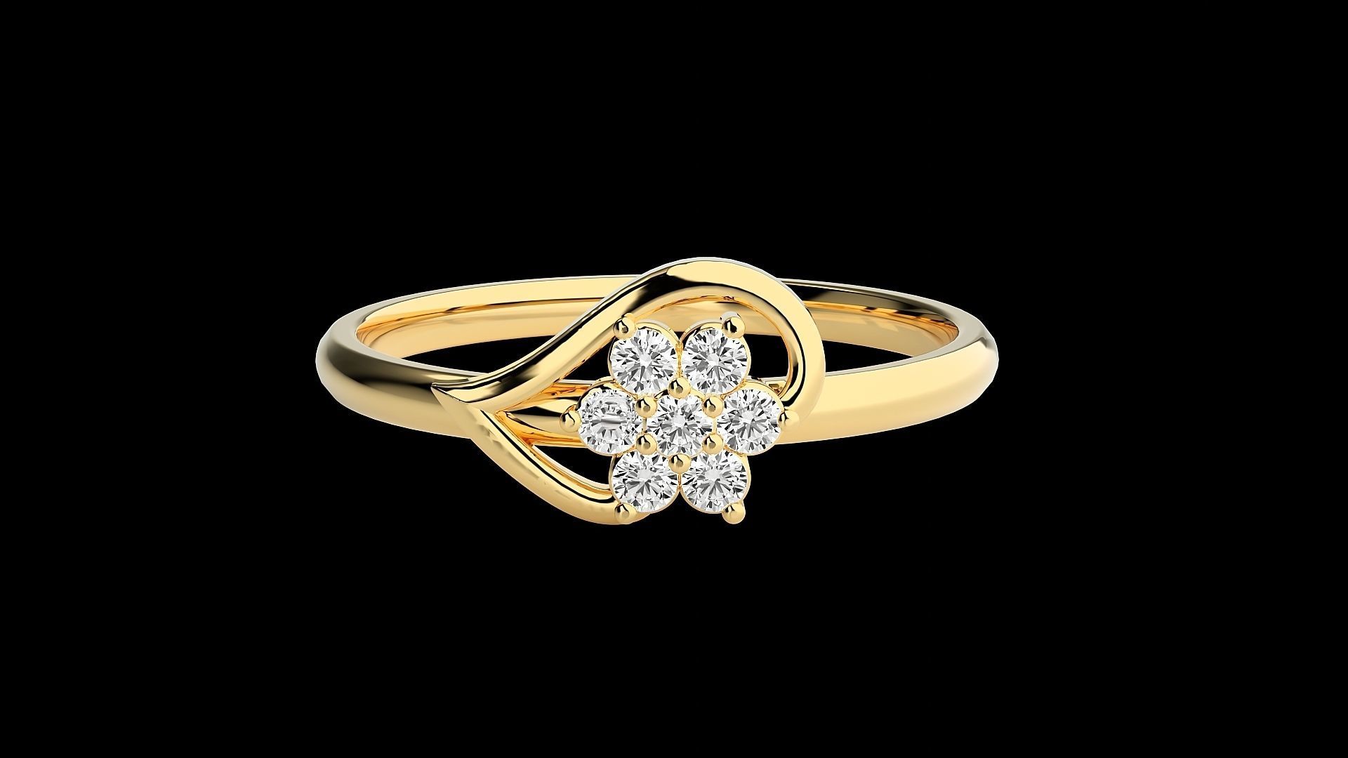 Ultra light wt minimalist Women Ring 3dm stl renders 3D print model_16