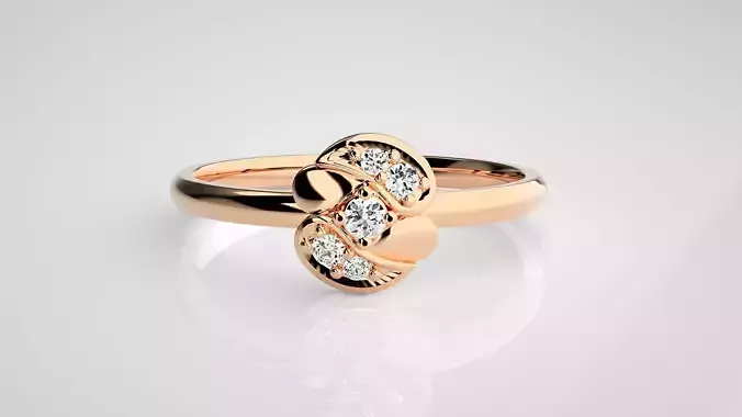 Ultra light wt minimalist Women Ring 3dm stl renders