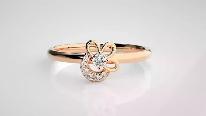 Ultra light wt minimalist Women Ring 3dm stl renders