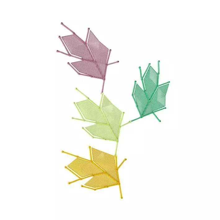 Casmania Multicolored Leaf Wall Art 3D model_0