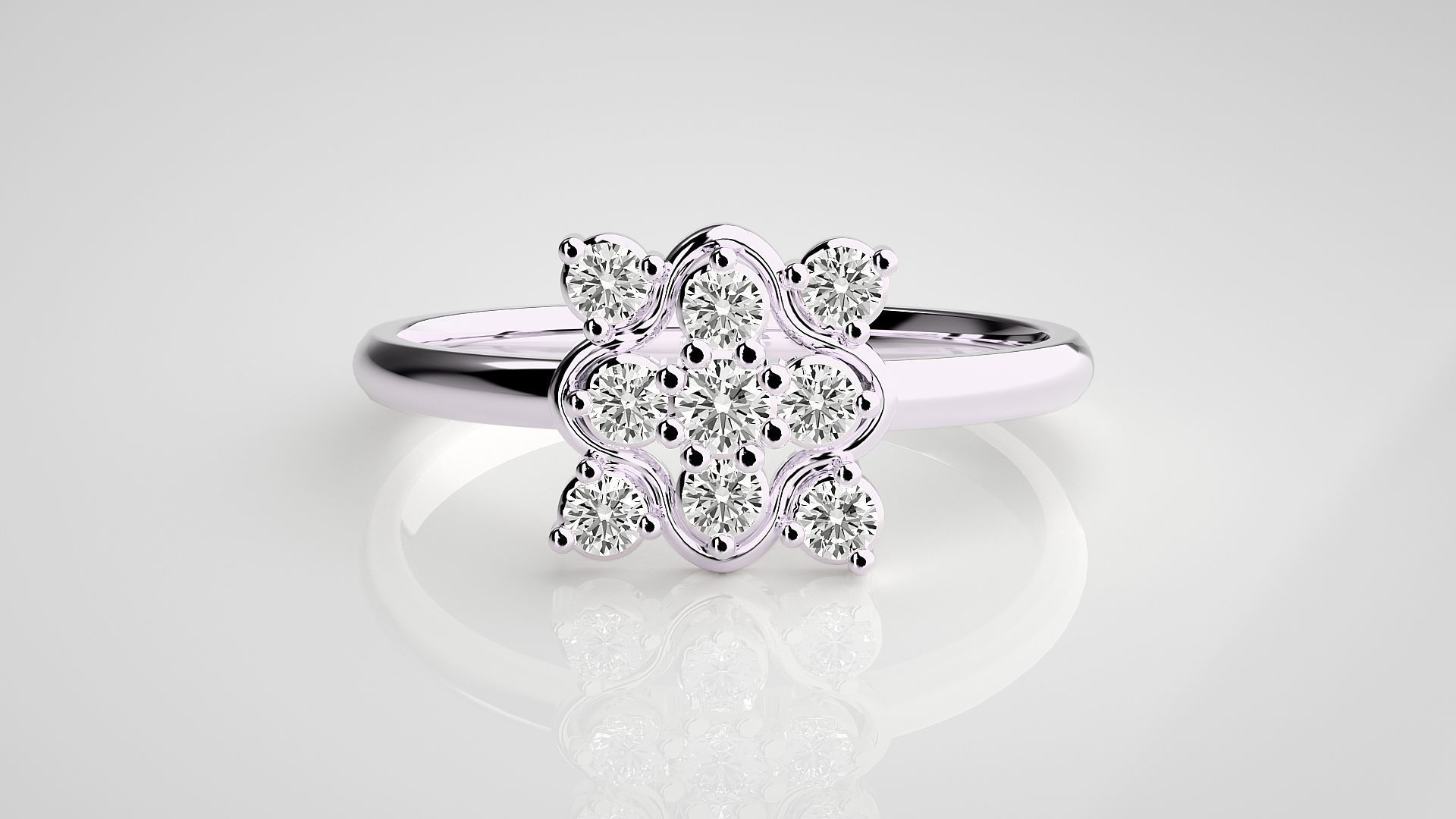 Ultra light wt minimalist Women Ring 3dm stl renders 3D print model_7