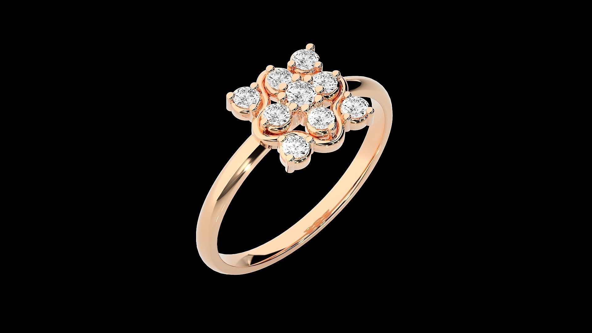 Ultra light wt minimalist Women Ring 3dm stl renders 3D print model_6