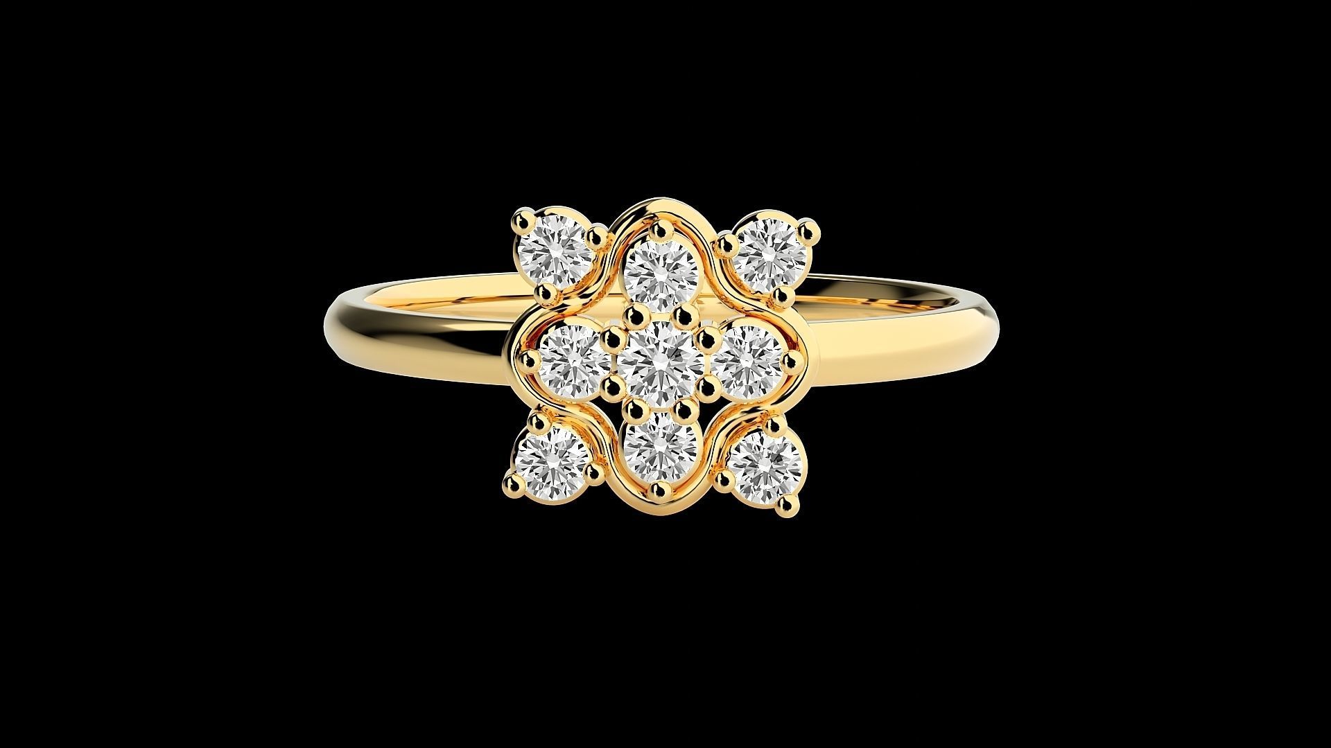 Ultra light wt minimalist Women Ring 3dm stl renders 3D print model_16