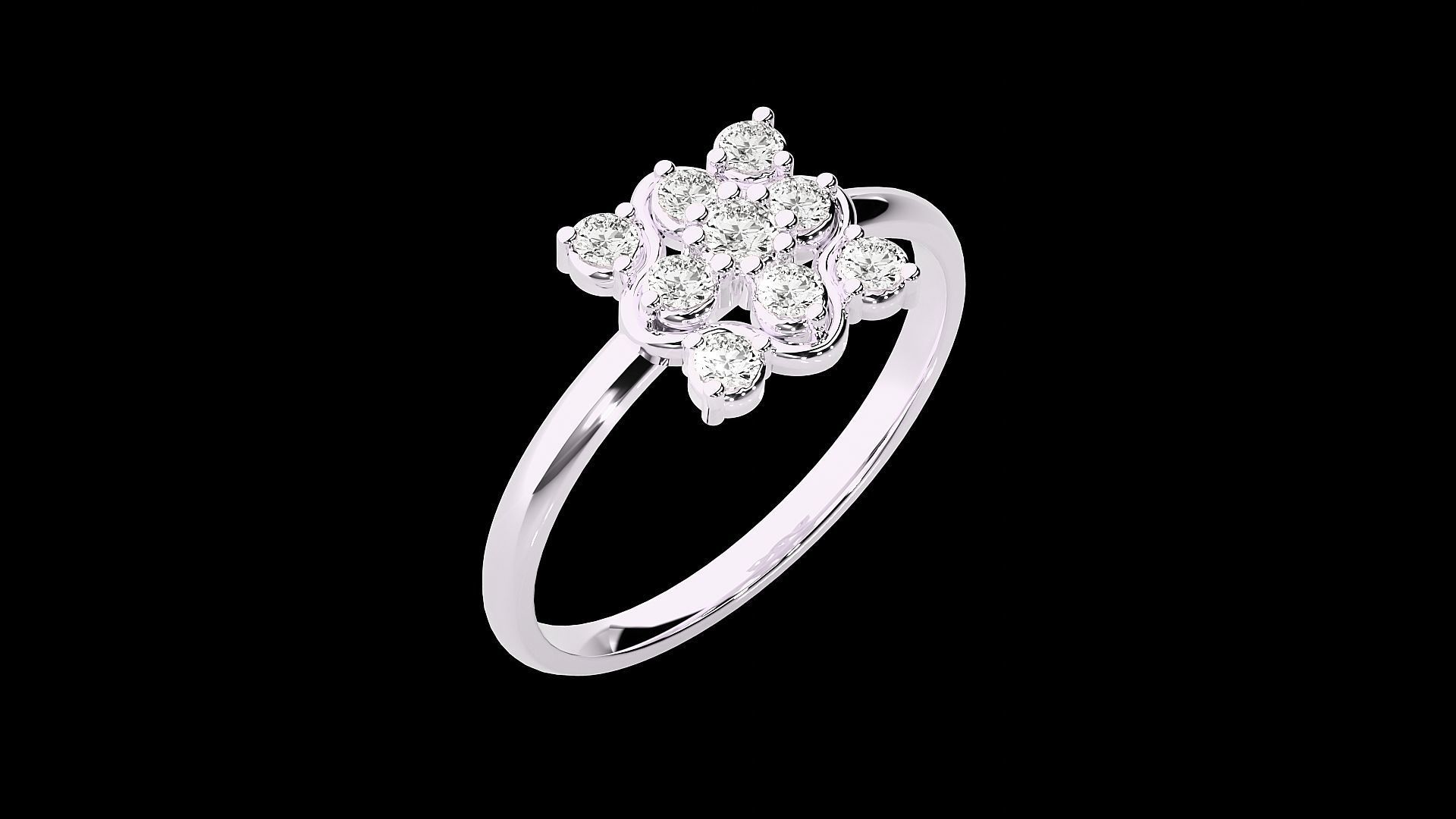 Ultra light wt minimalist Women Ring 3dm stl renders 3D print model_12