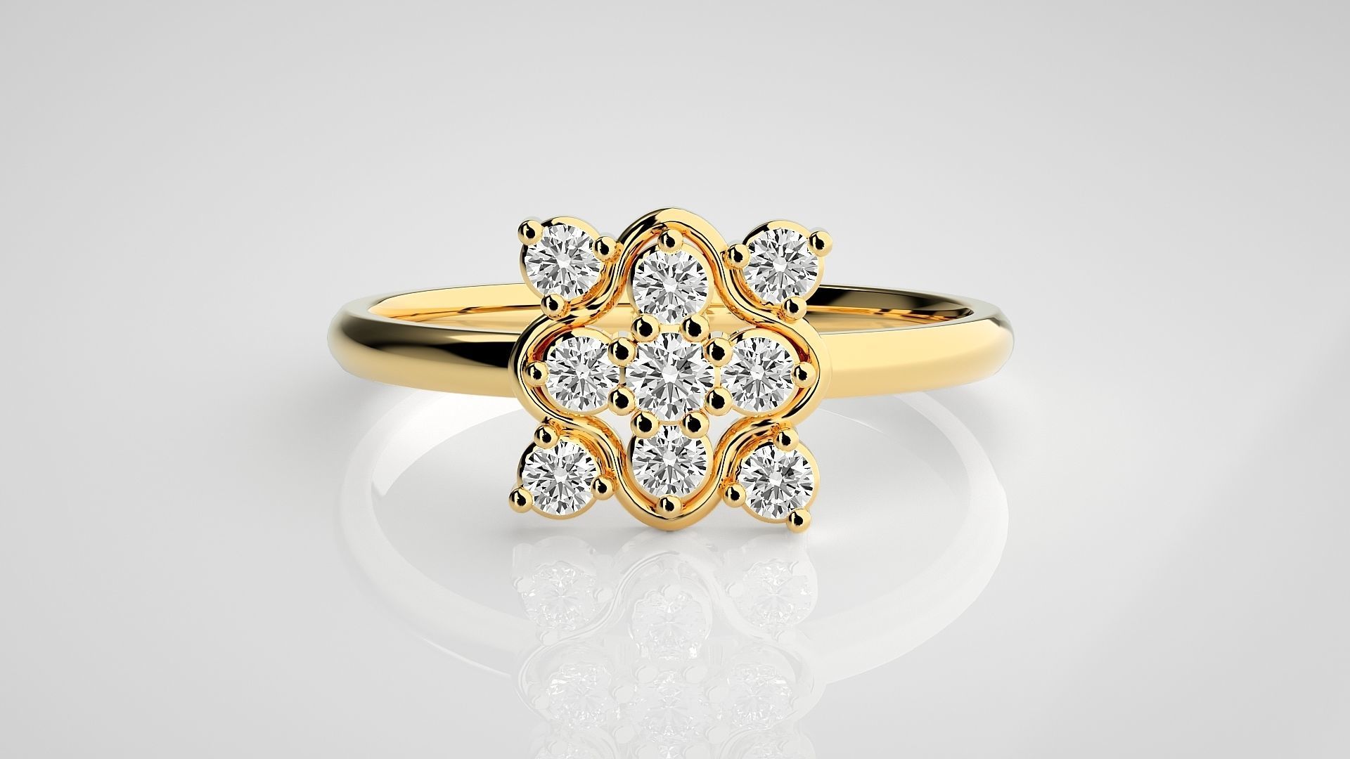 Ultra light wt minimalist Women Ring 3dm stl renders 3D print model_13