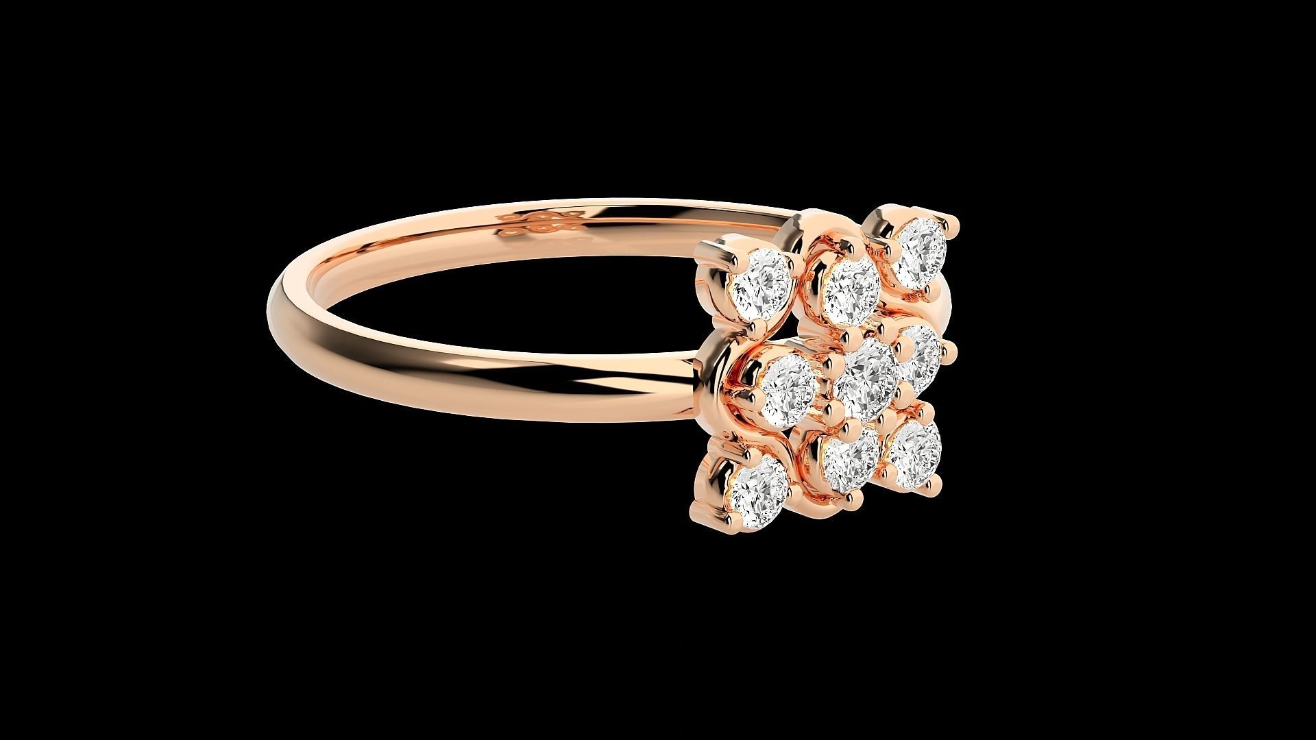 Ultra light wt minimalist Women Ring 3dm stl renders 3D print model_5