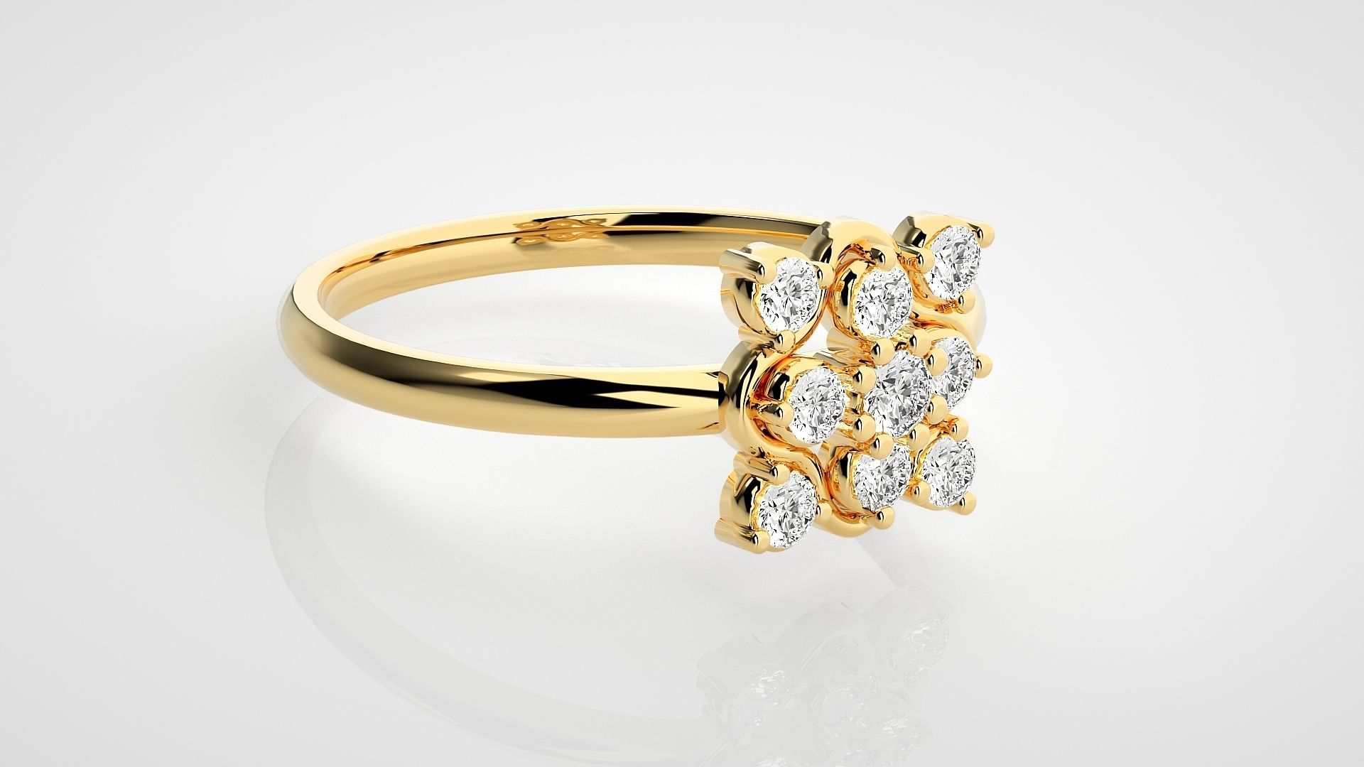 Ultra light wt minimalist Women Ring 3dm stl renders 3D print model_14