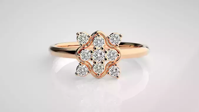 Ultra light wt minimalist Women Ring 3dm stl renders