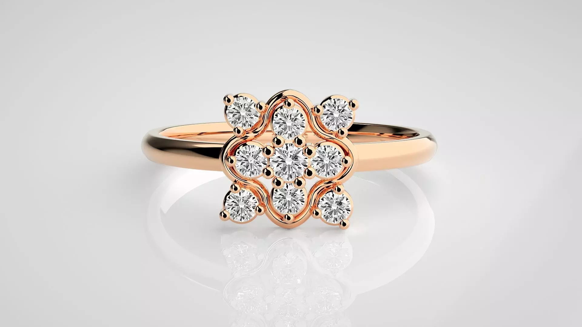 Ultra light wt minimalist Women Ring 3dm stl renders 3D print model_0