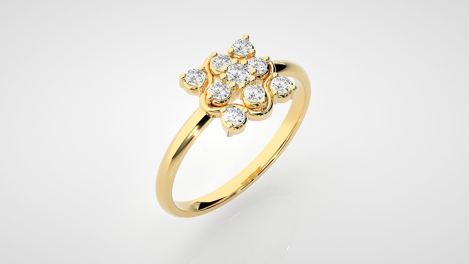 Ultra light wt minimalist Women Ring 3dm stl renders 3D print model_15