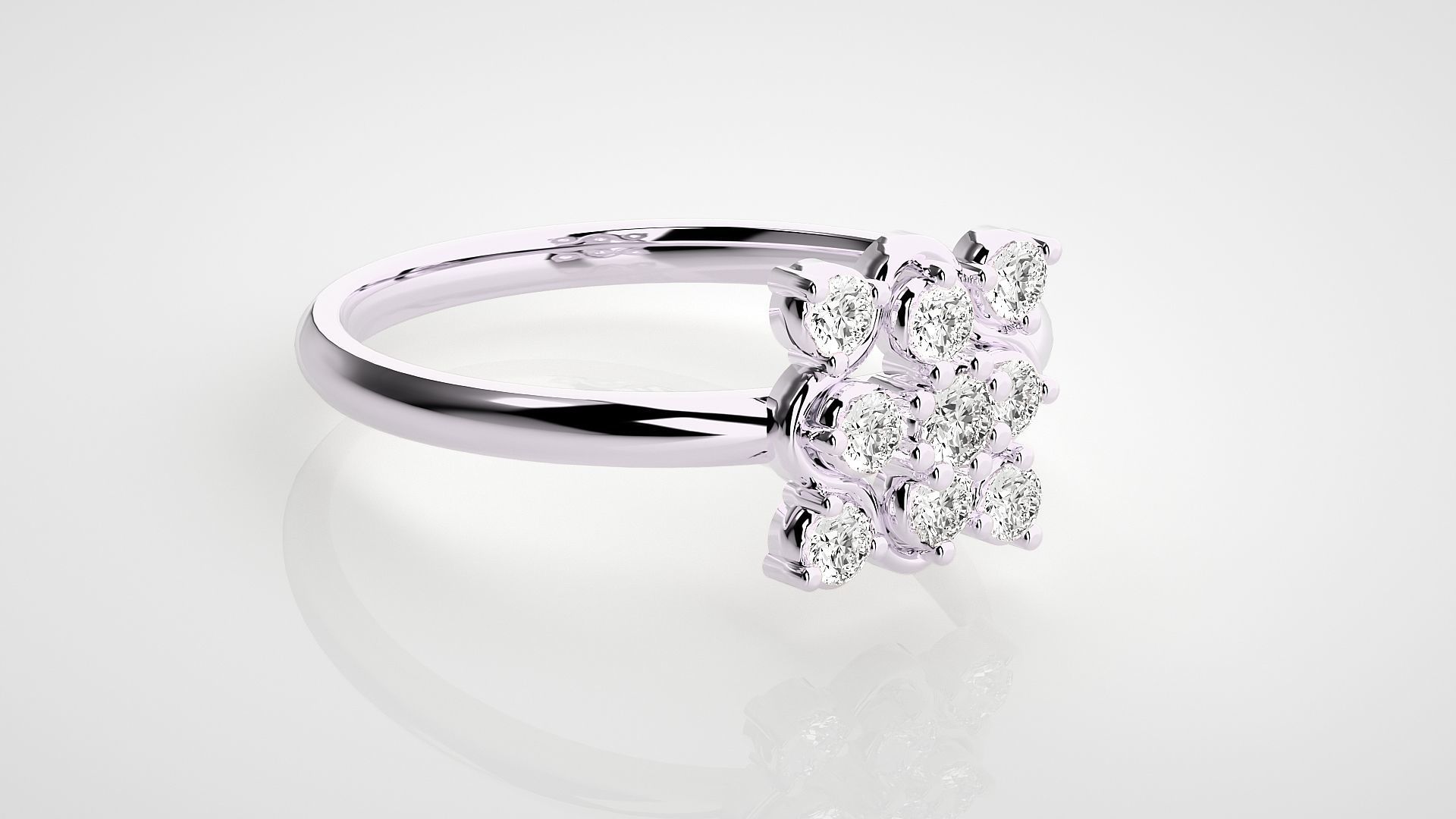 Ultra light wt minimalist Women Ring 3dm stl renders 3D print model_8