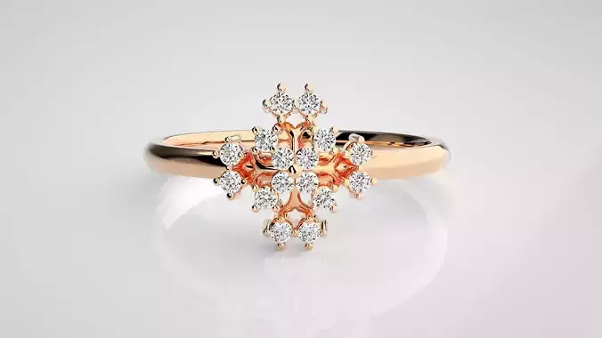 Ultra light wt minimalist Women Ring 3dm stl renders