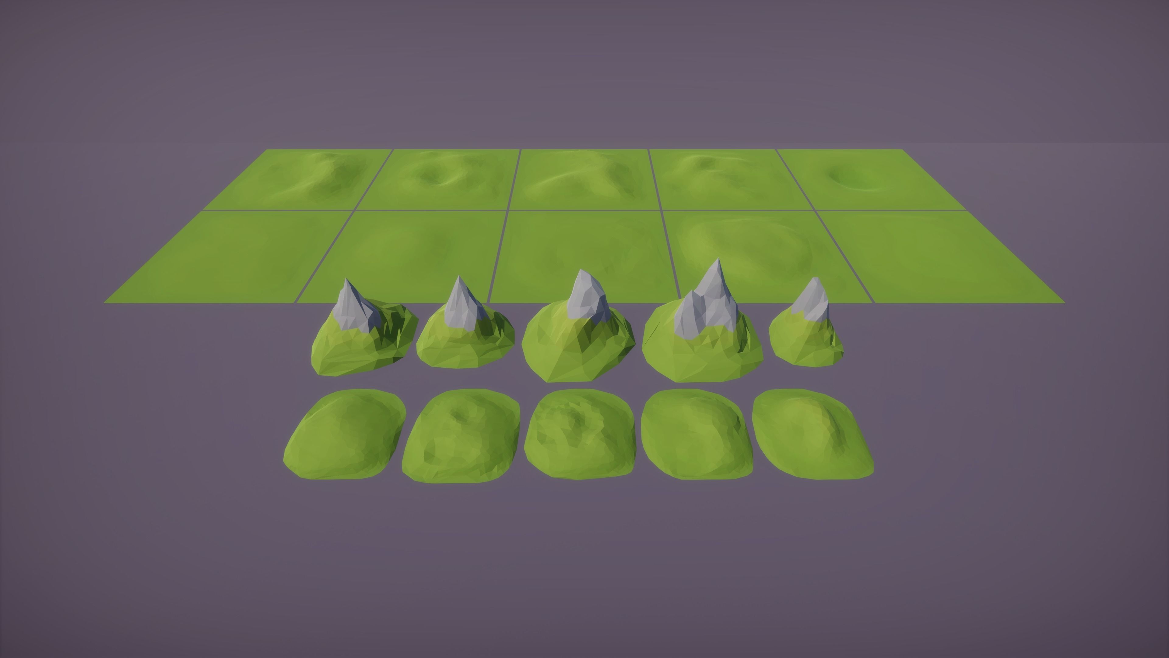 Low Poly Tropical City Low-poly 3D model_17