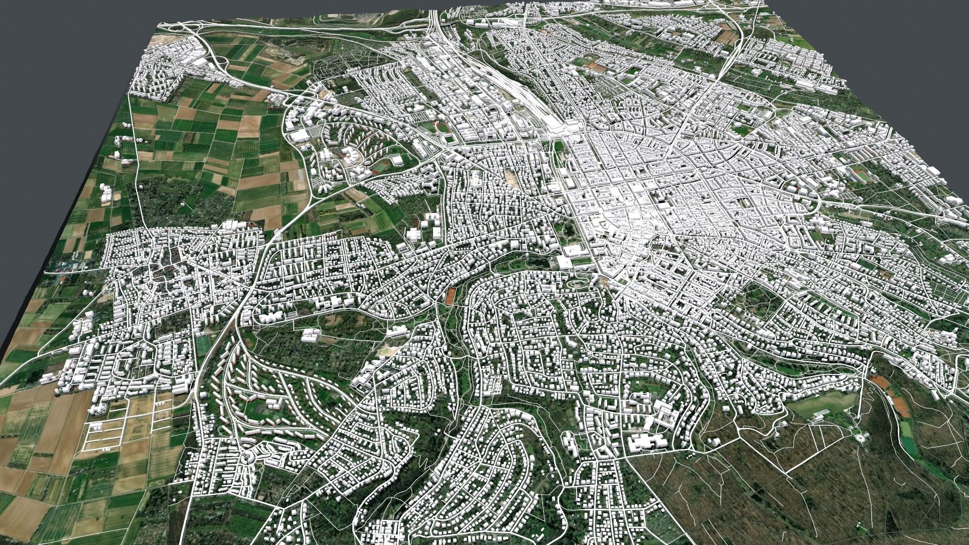 Cityscape Wiesbaden Germany 3D model_12