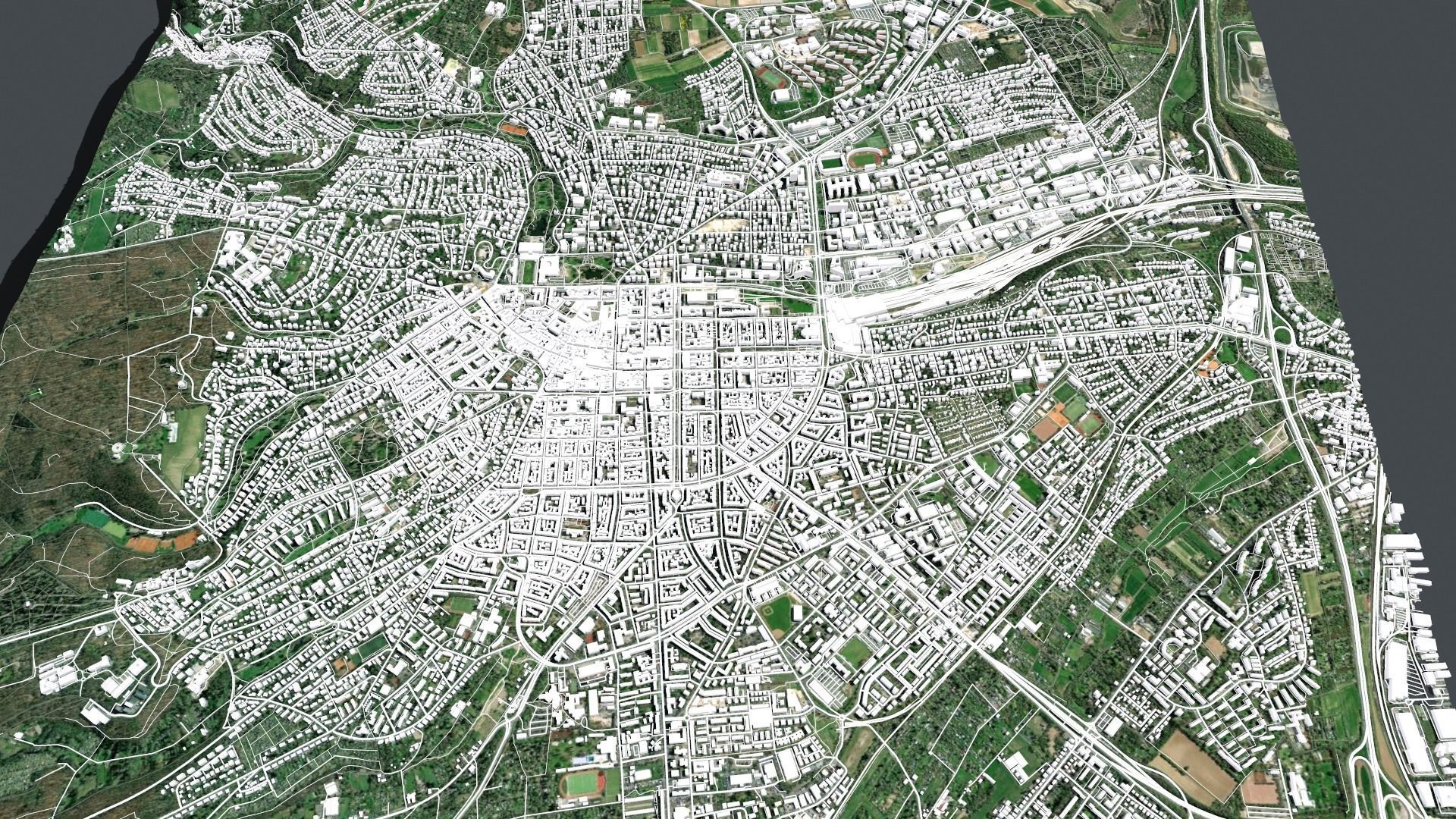 Cityscape Wiesbaden Germany 3D model_3