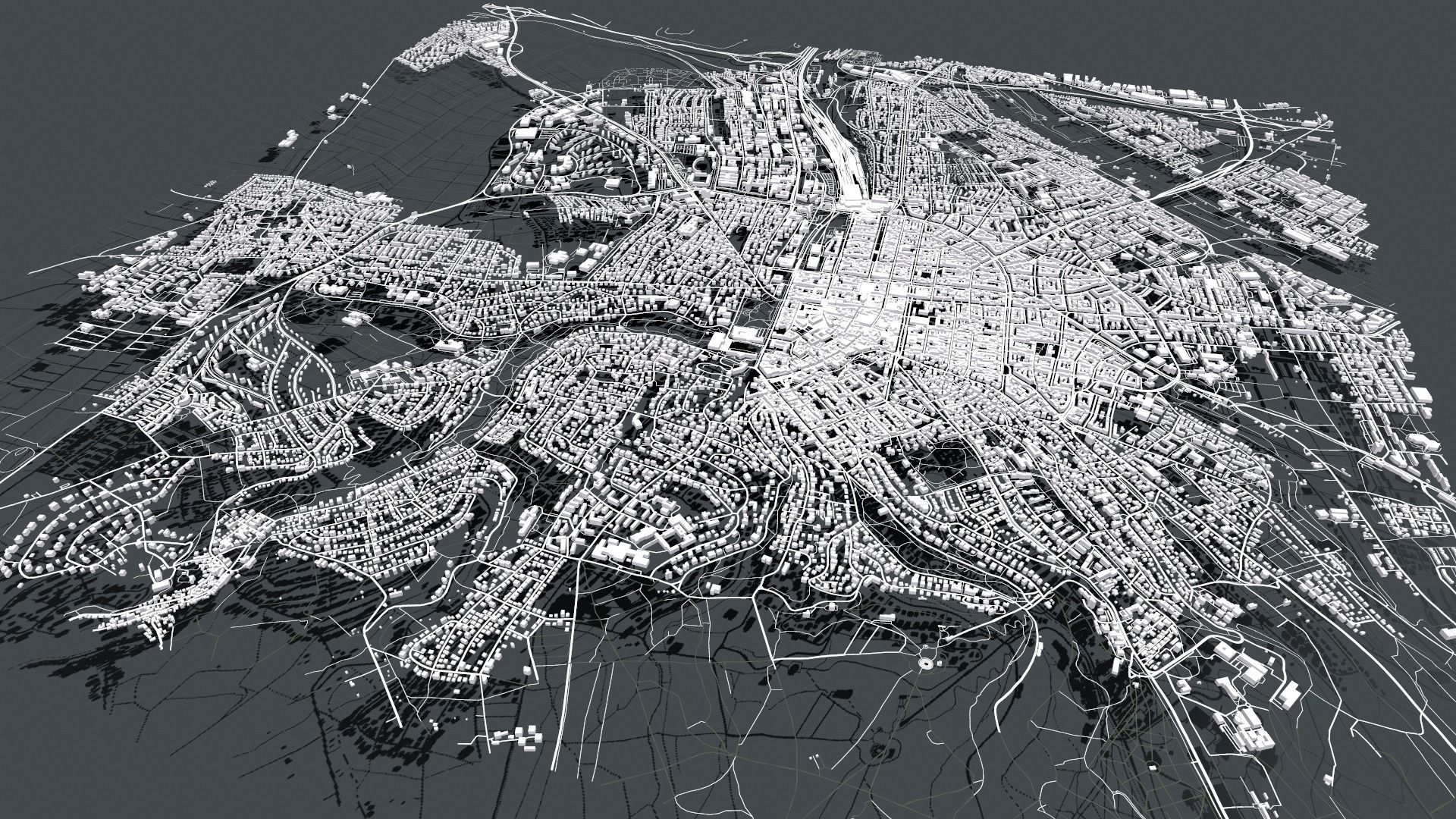 Cityscape Wiesbaden Germany 3D model_2